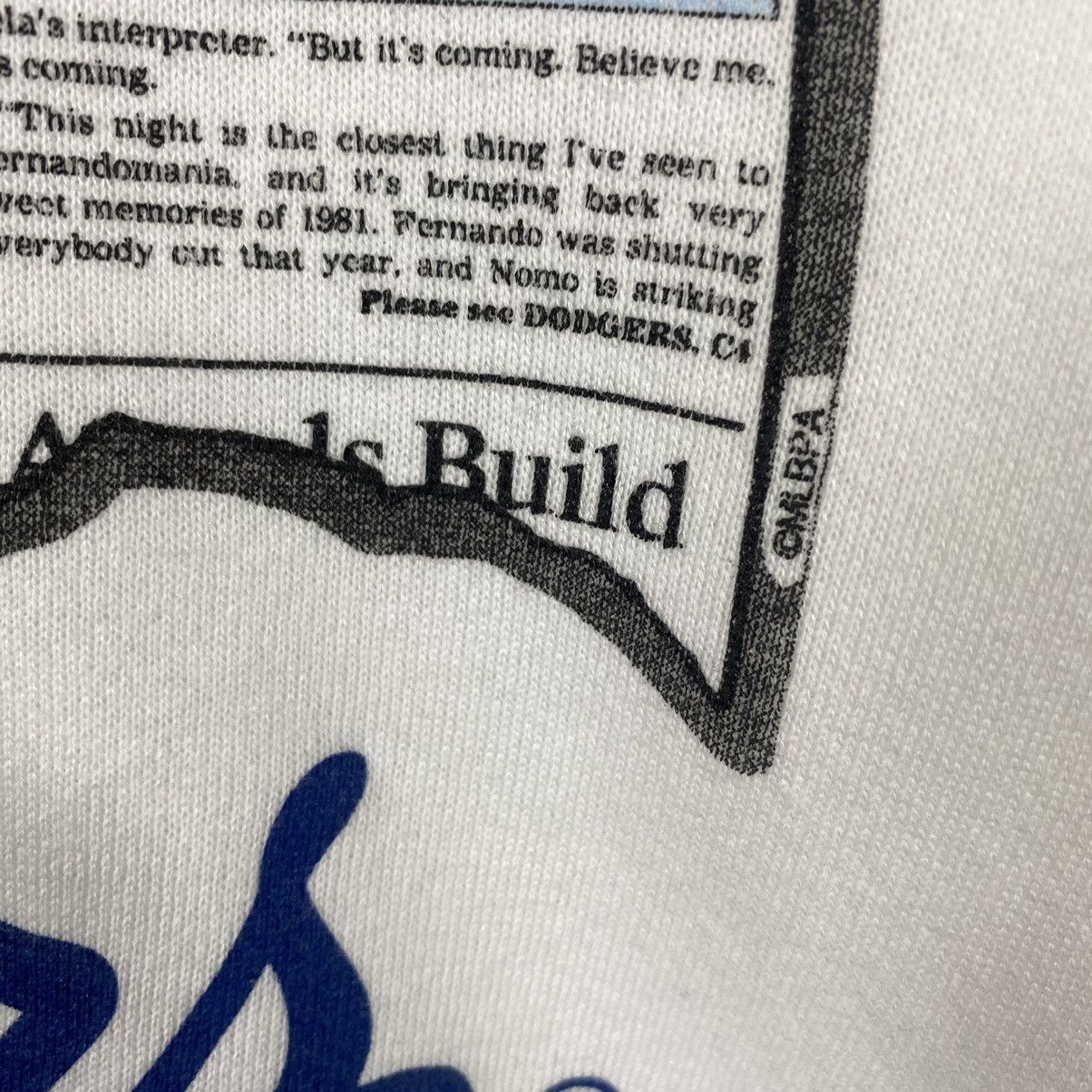 MLB × Vintage Vintage 90s Los Angeles Dodgers Hot Hideo Nomo 1995 Size US M / EU 48-50 / 2 - 8 Thumbnail