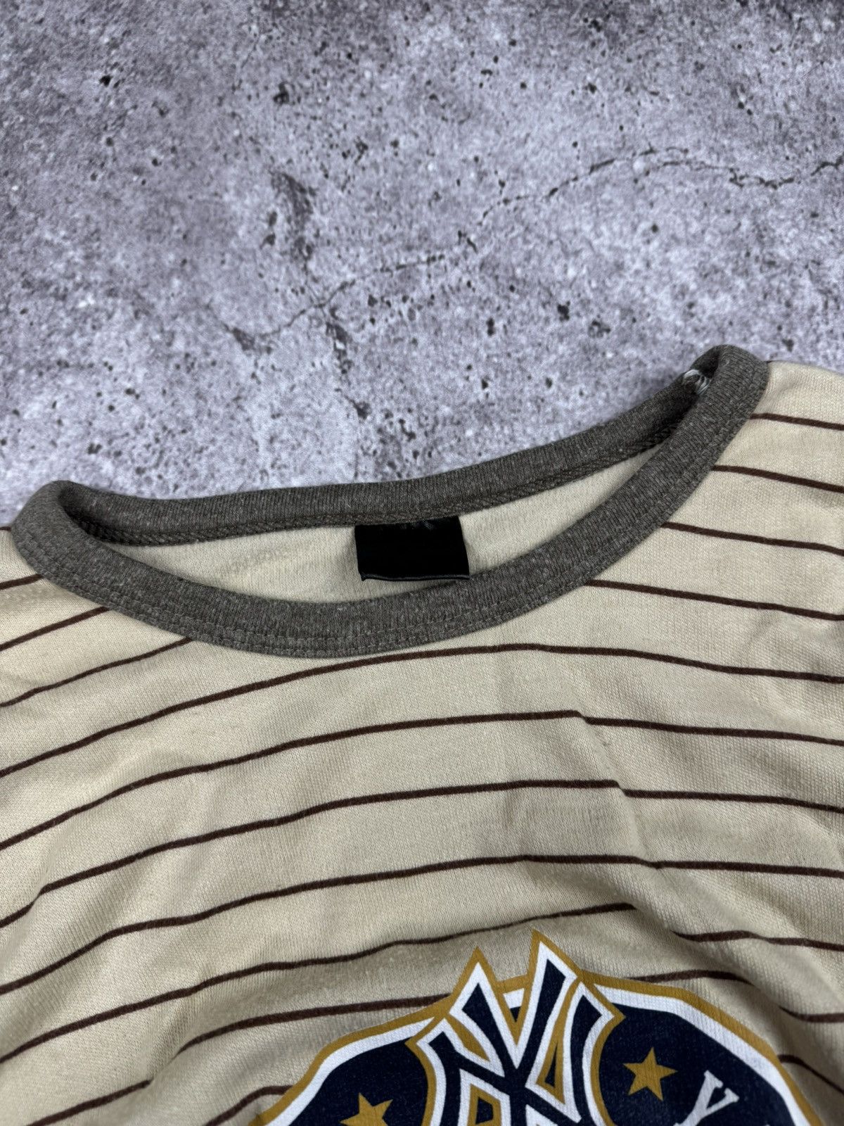 New York Yankees × Vintage 00’/s New York Yankees striped Long Sleeve Jersey Size US S / EU 44-46 / 1 - 3 Thumbnail