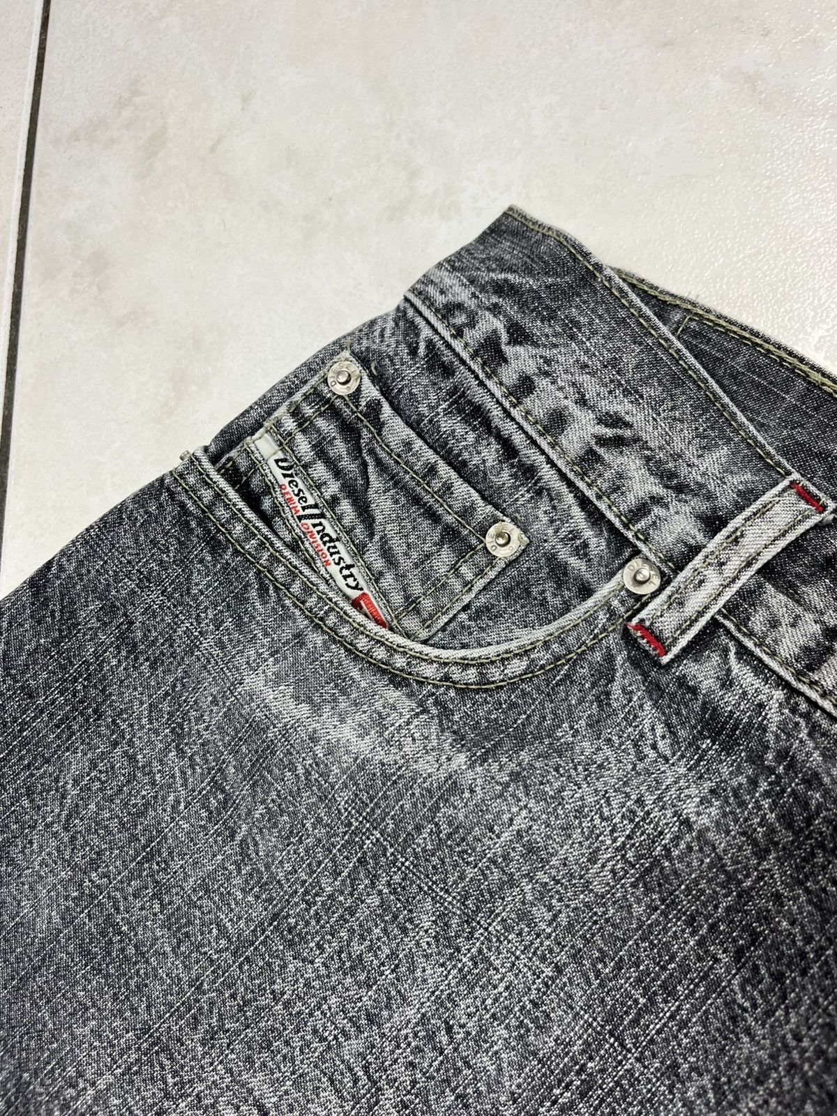 Diesel × Vintage Vintage Diesel baggy distressed denim y2k wide pants washed Size US 36 / EU 52 - 12 Thumbnail