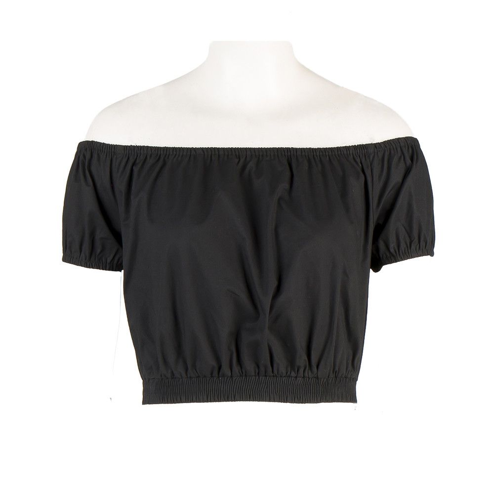 Other Women's Crop Off Shoulder Cute Tops Black Size L / US 10 / IT 46 - 1 Thumbnail