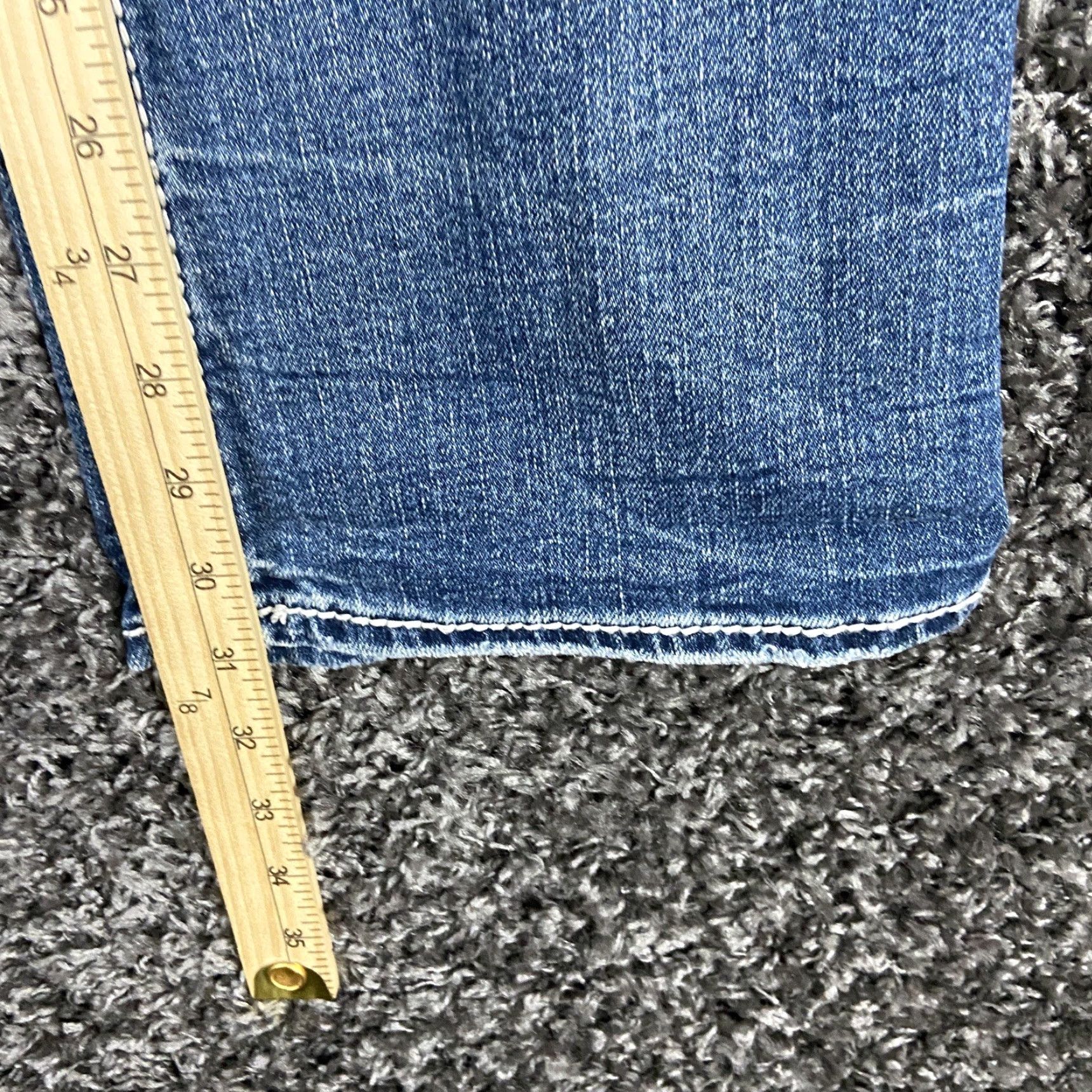 Silver Jeans Co. Silver Jeans Co Suki Flap 17” Heavy Stitch Bootcut Jeans Women Adult 28 Blue Womens Size 28" / US 6 / IT 42 - 7 Thumbnail