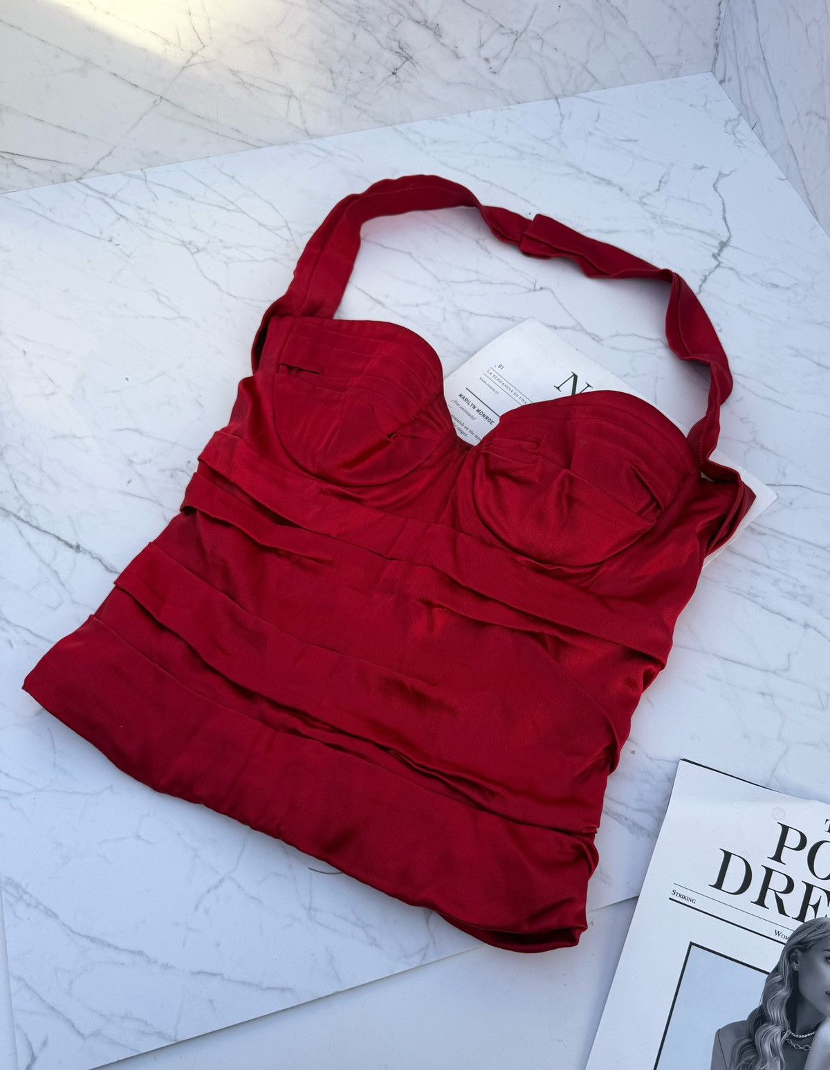 Dolce & Gabbana dolce & gabbana red top corset Size S / US 4 / IT 40 - 4 Thumbnail