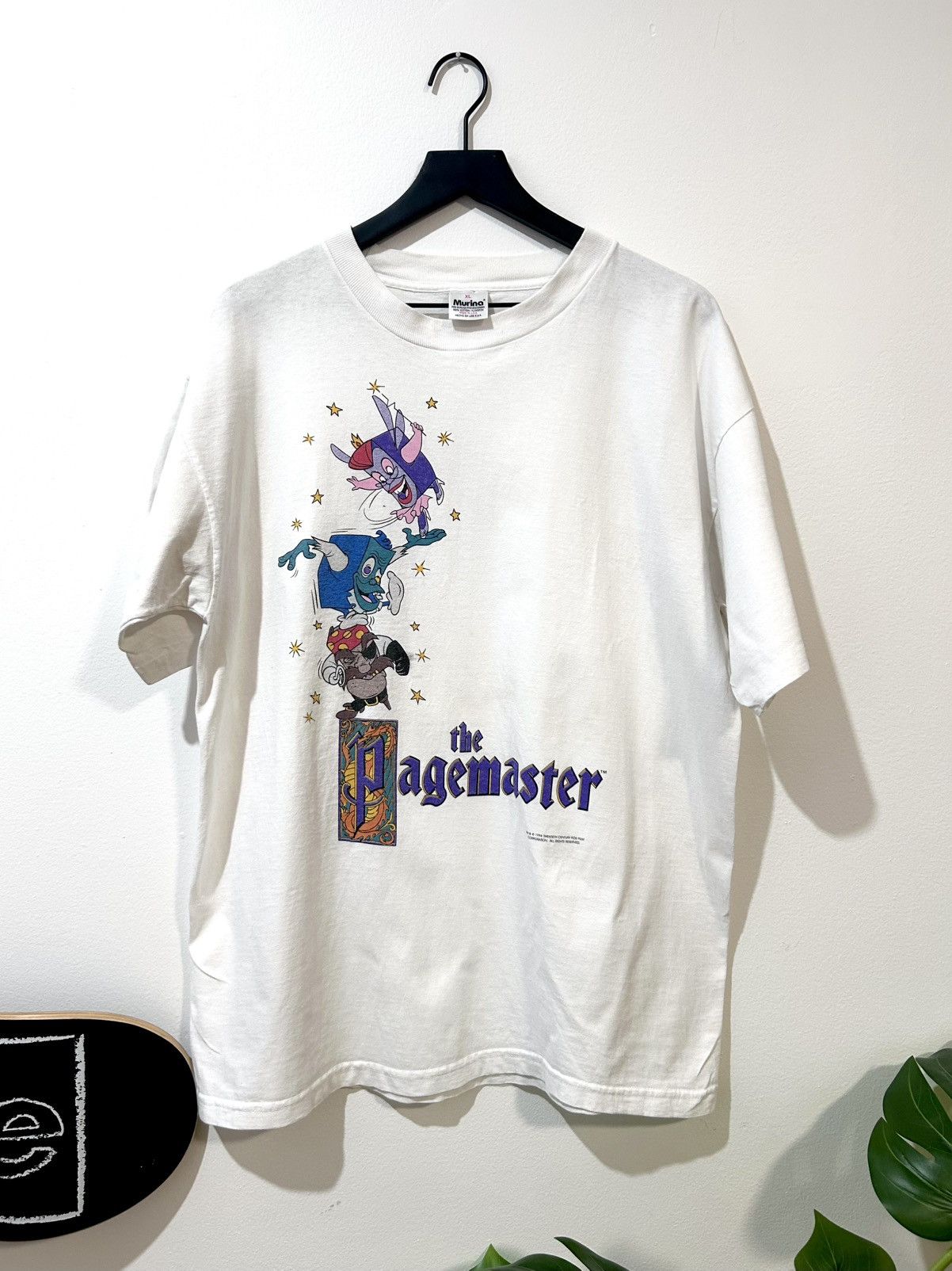 Vintage 1994 Pagemaster Movie Promo T-Shit