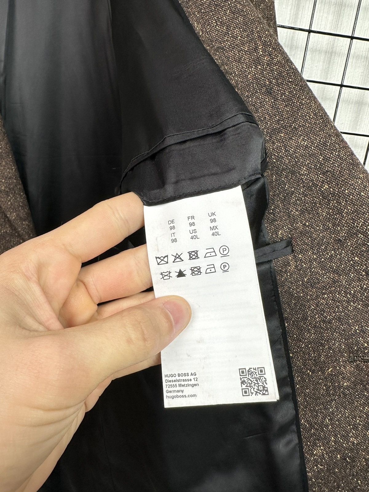 Hugo × Hugo Boss Hugo Boss luxury blazer jacket Men 40L size Brown L XL Size 40L - 13 Thumbnail