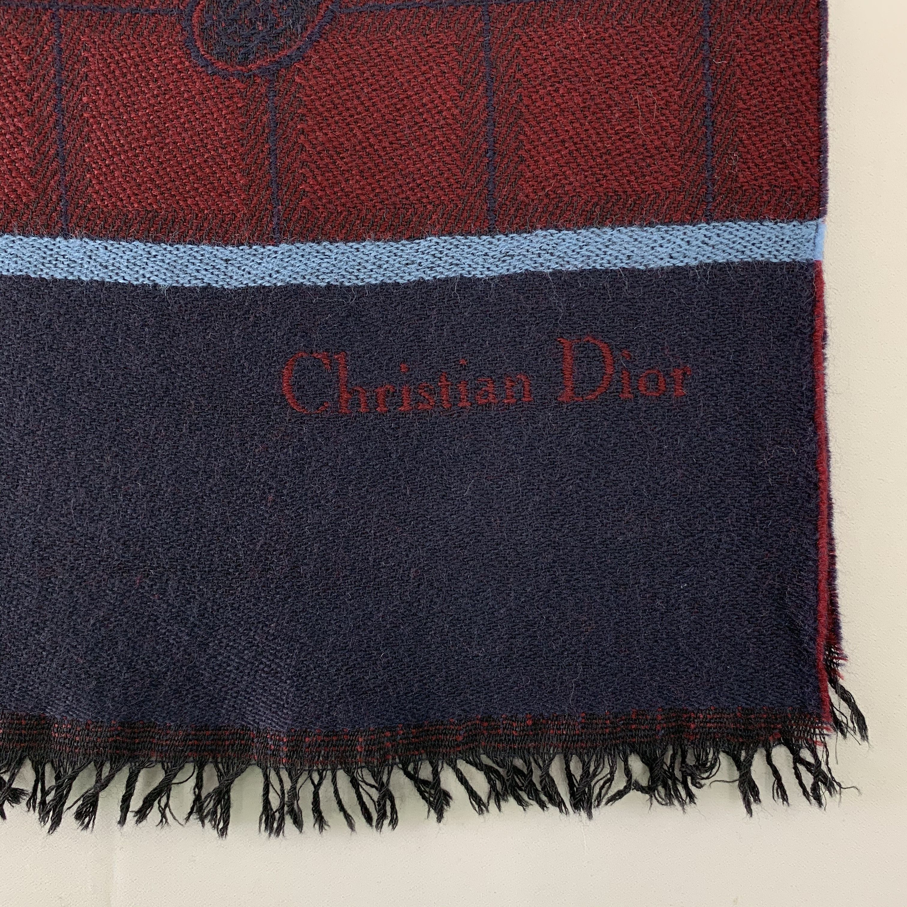 Christian Dior Monsieur Christian Dior Scarf Wool Muffler Neck Wrap BL4300 Size ONE SIZE - 4 Thumbnail
