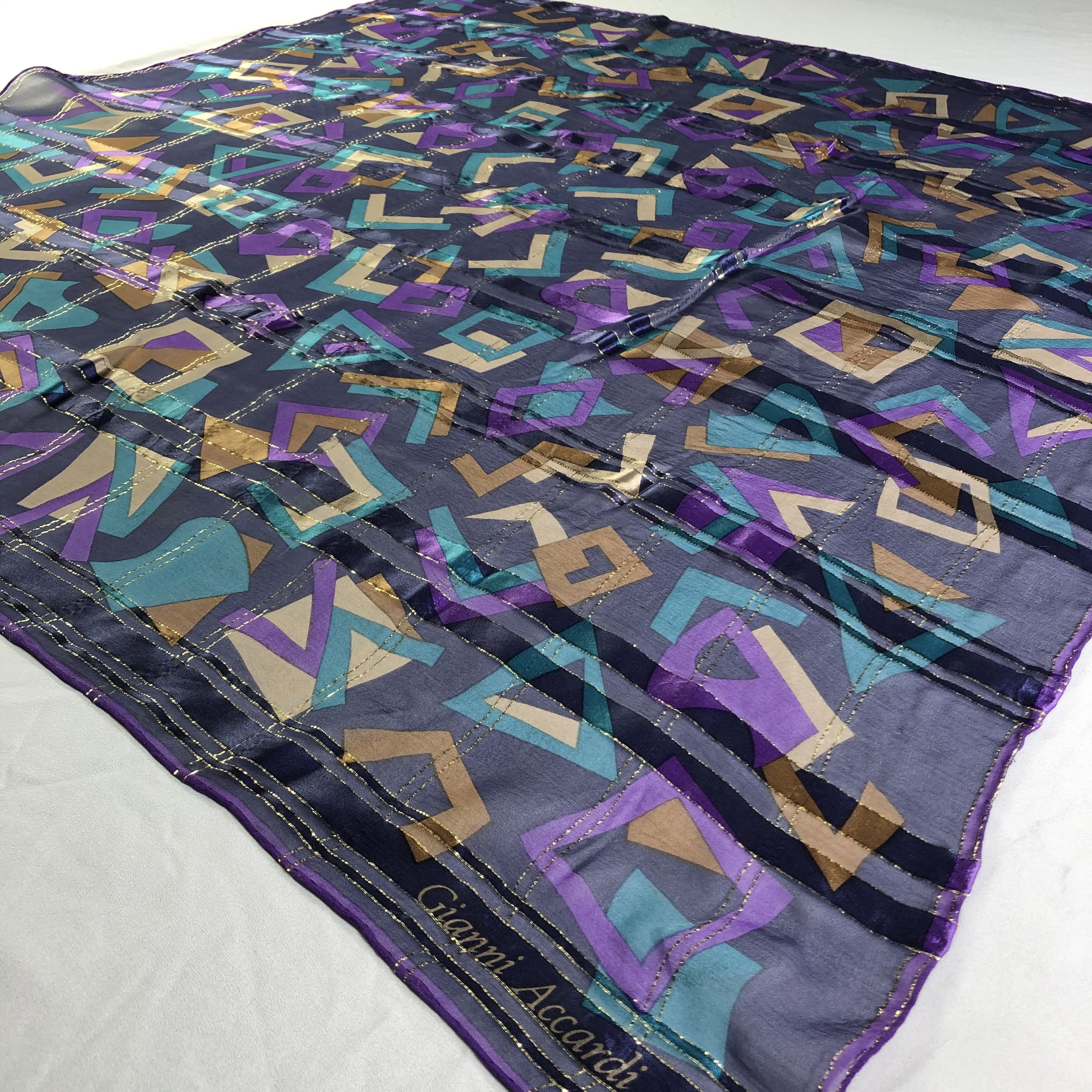 Vintage Vintage Gianni Accardi Silk Scarf Size ONE SIZE - 4 Thumbnail