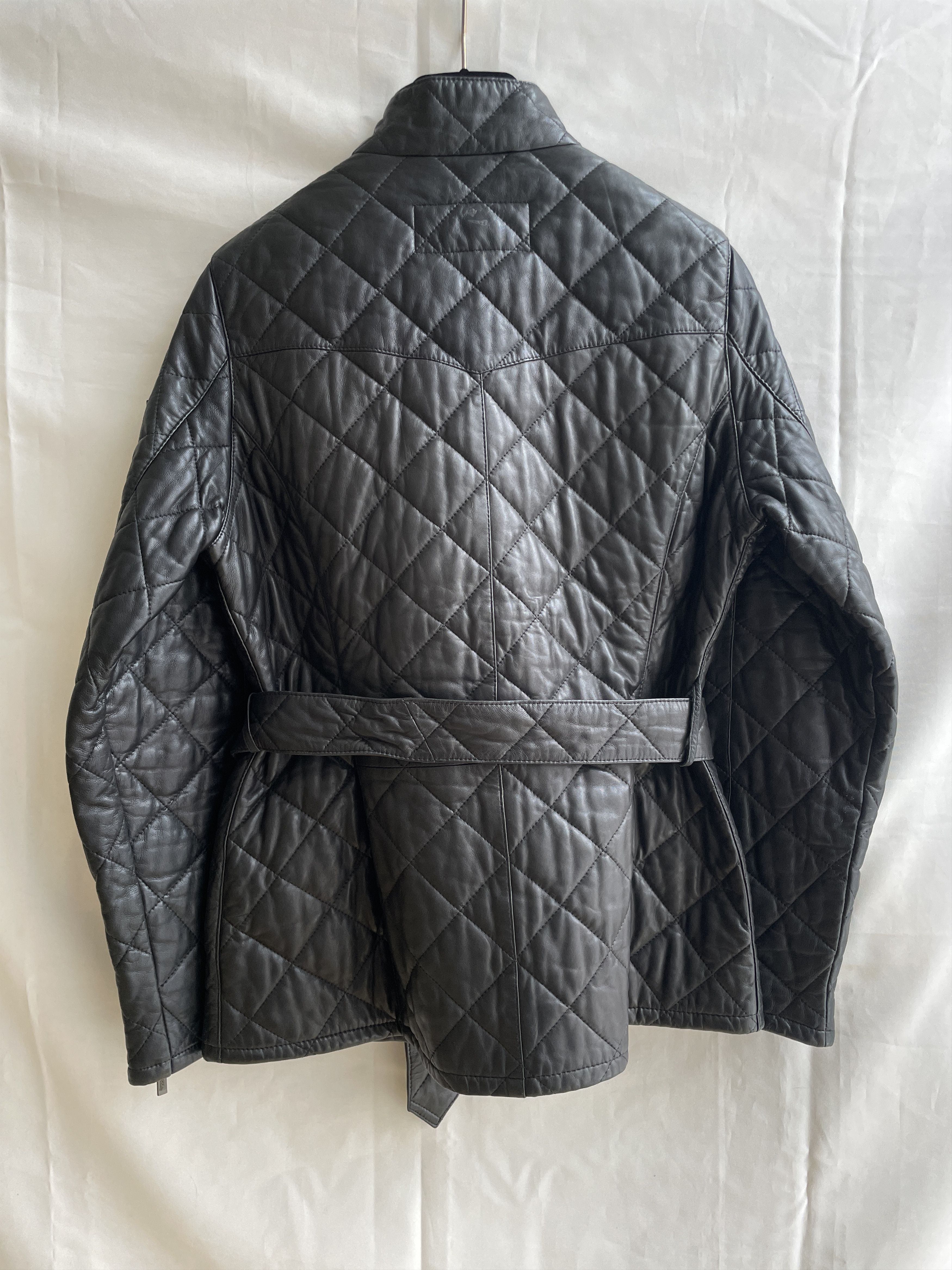 Barbour Barbour International Womens Nappa Leather Quilted Jacket Size M / US 6-8 / IT 42-44 - 2 Thumbnail