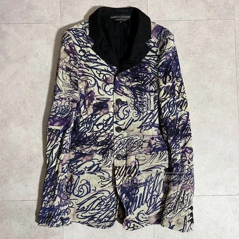 Comme des Garcons Comme des Garcons Tattoo Print Blazer. Size US S / EU 44-46 / 1 - 1 Thumbnail