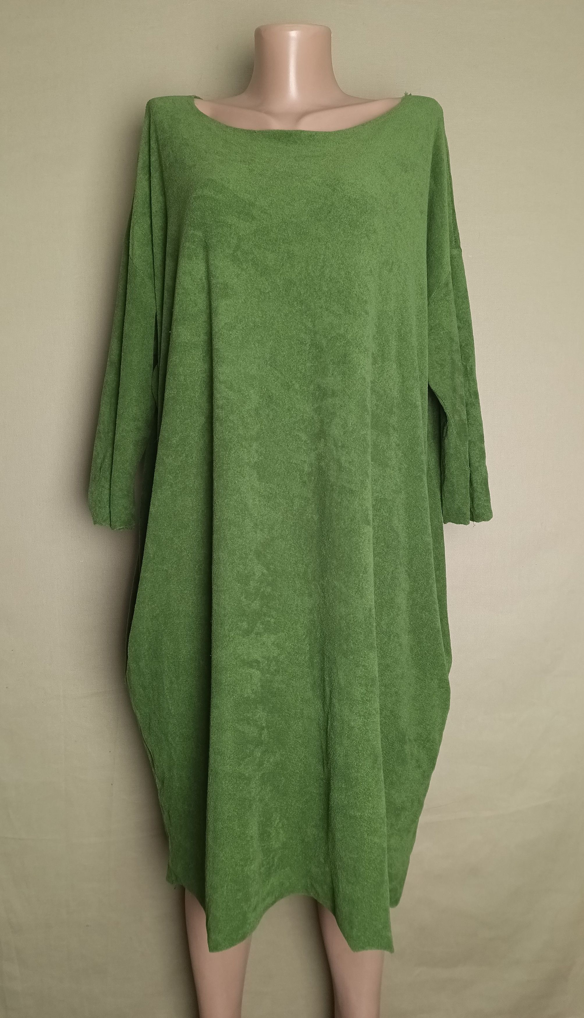 hannes roether Hannes Roether Green Oversized Cotton Dress Size M Size M / US 6-8 / IT 42-44 - 1 Thumbnail