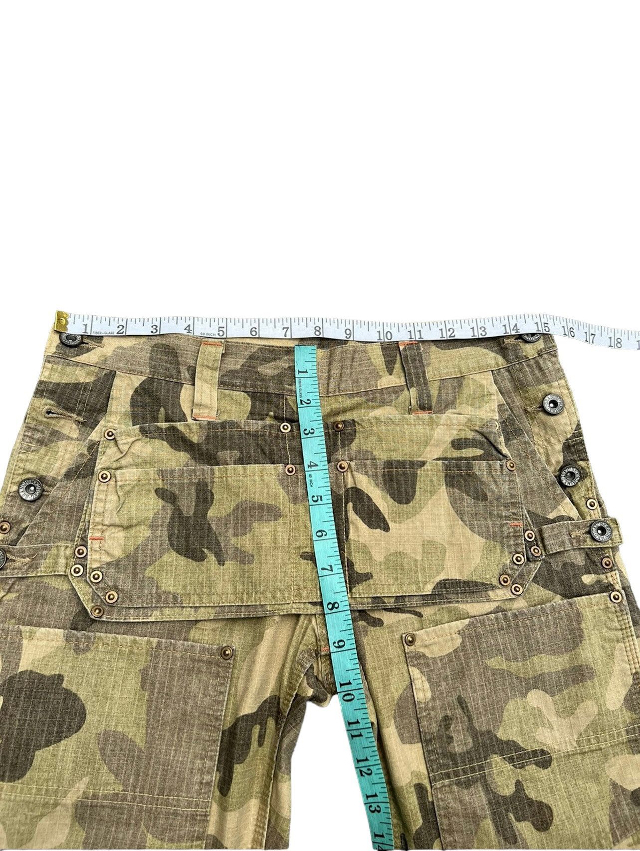 Designer Brand MEDICAL BRANCH Ripstop Camo Flare Trouser Pant Size US 28 / EU 44 - 3 Thumbnail