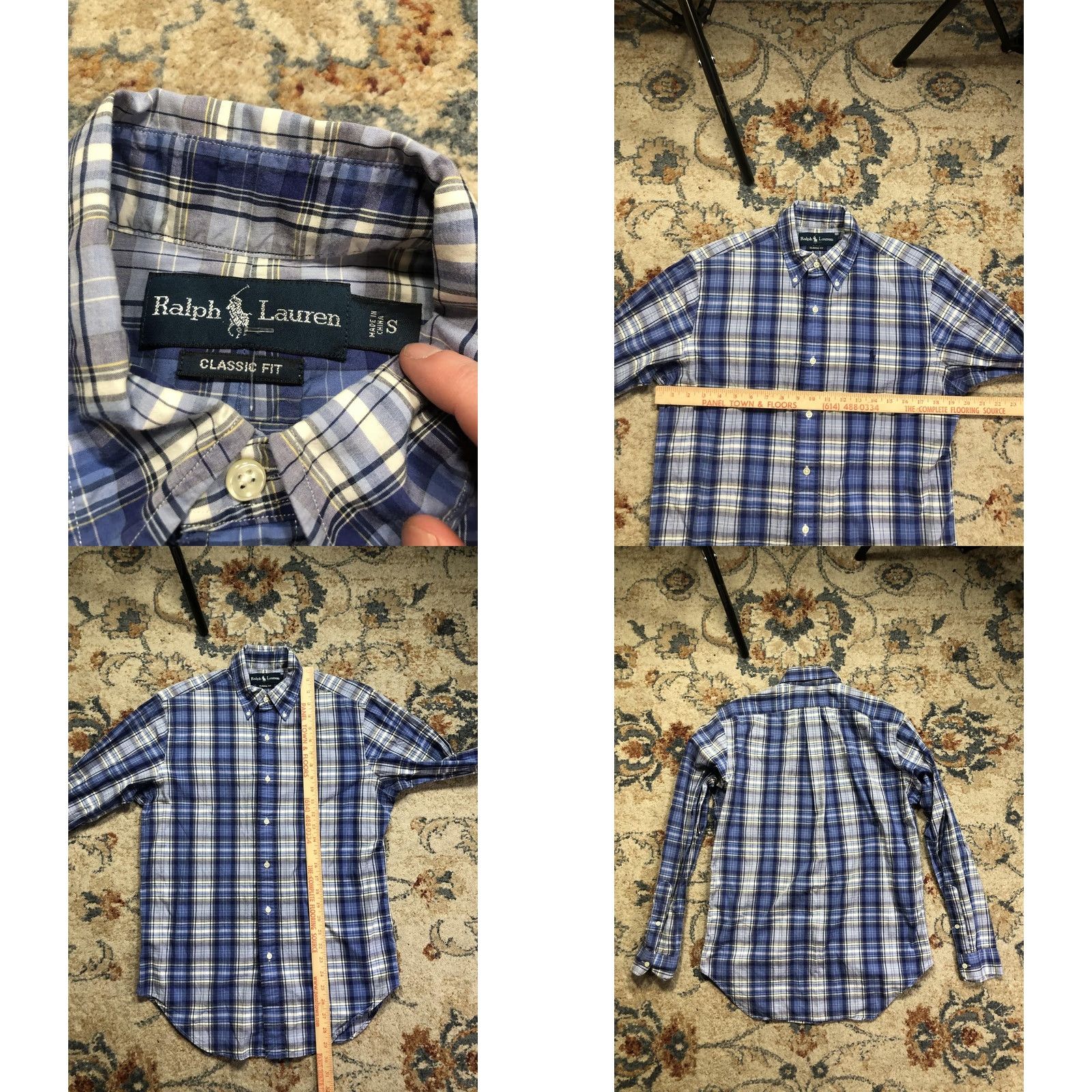 Ralph Lauren Ralph Lauren Shirt Mens Small Blue Plaid Classic Fit Button Down Long Sleeve Size US S / EU 44-46 / 1 - 8 Thumbnail