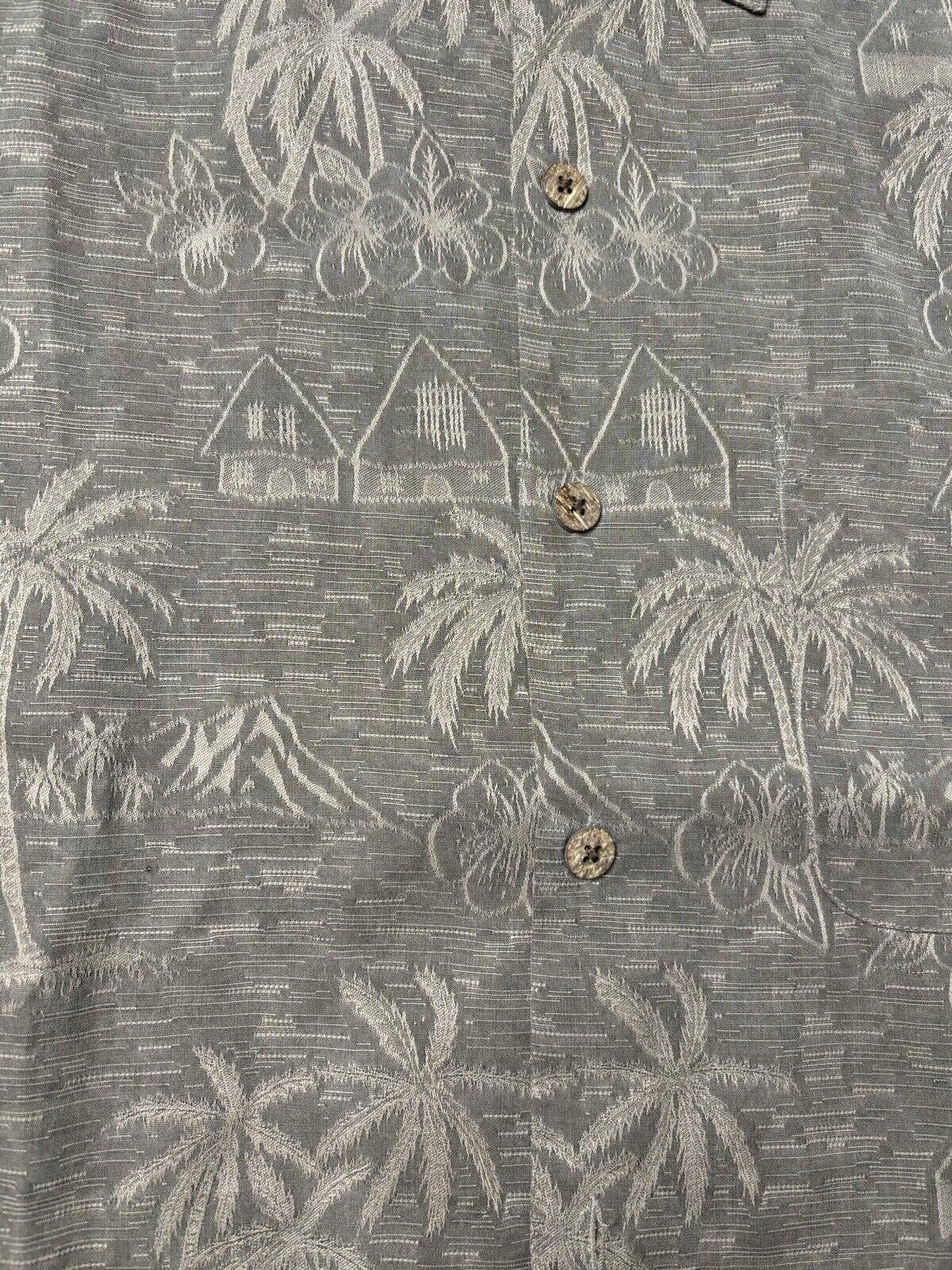 Tommy Bahama Tommy Bahama Silk Shirt Men's Small Palm Trees Huts Floral Size US S / EU 44-46 / 1 - 5 Thumbnail
