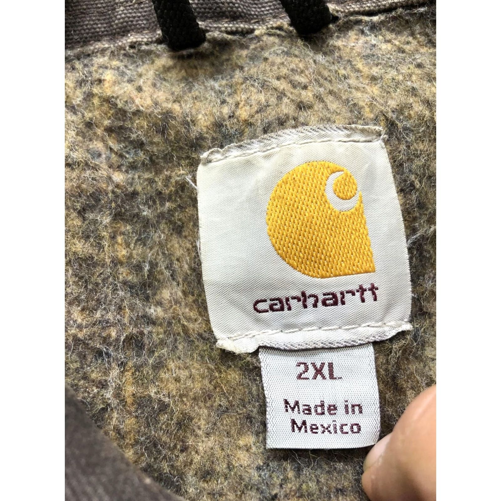 Carhartt Carhartt Jacket Mens 2XL Black Canvas Bomber Full Zip Workwear Blanket Lined J97 Size US XXL / EU 58 / 5 - 7 Thumbnail