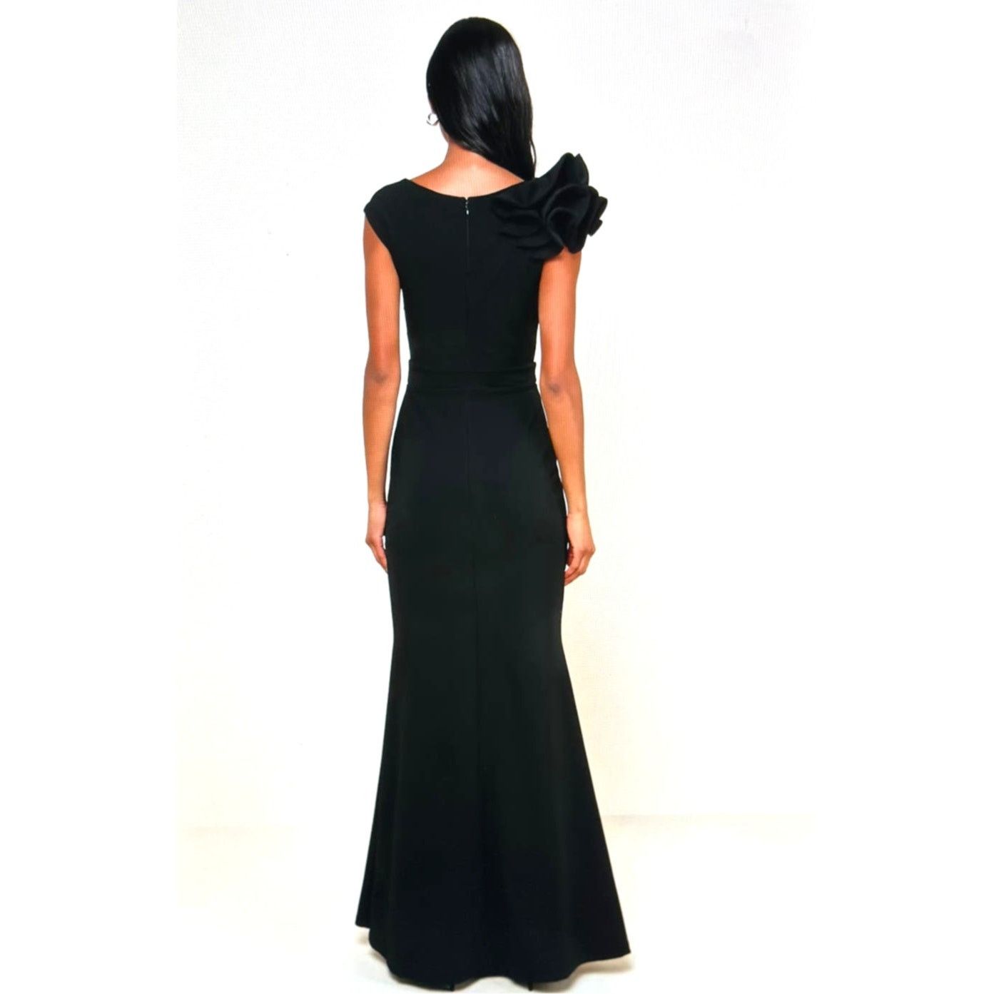 Other LuLu's Lucette Black Sleeveless Ruffled Mermaid Gown XS Size XS / US 0-2 / IT 36-38 - 7 Thumbnail