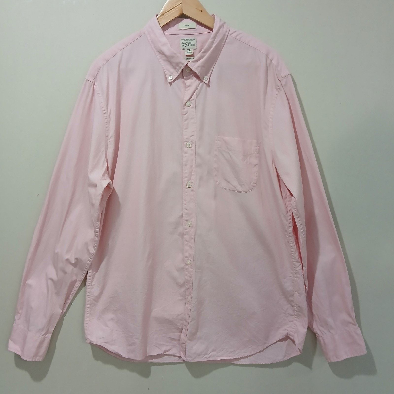 J.Crew J Crew Oxford Shirt XL Pink Slim Secret Wash 100’s 2 Ply Size US XL / EU 56 / 4 - 11 Thumbnail
