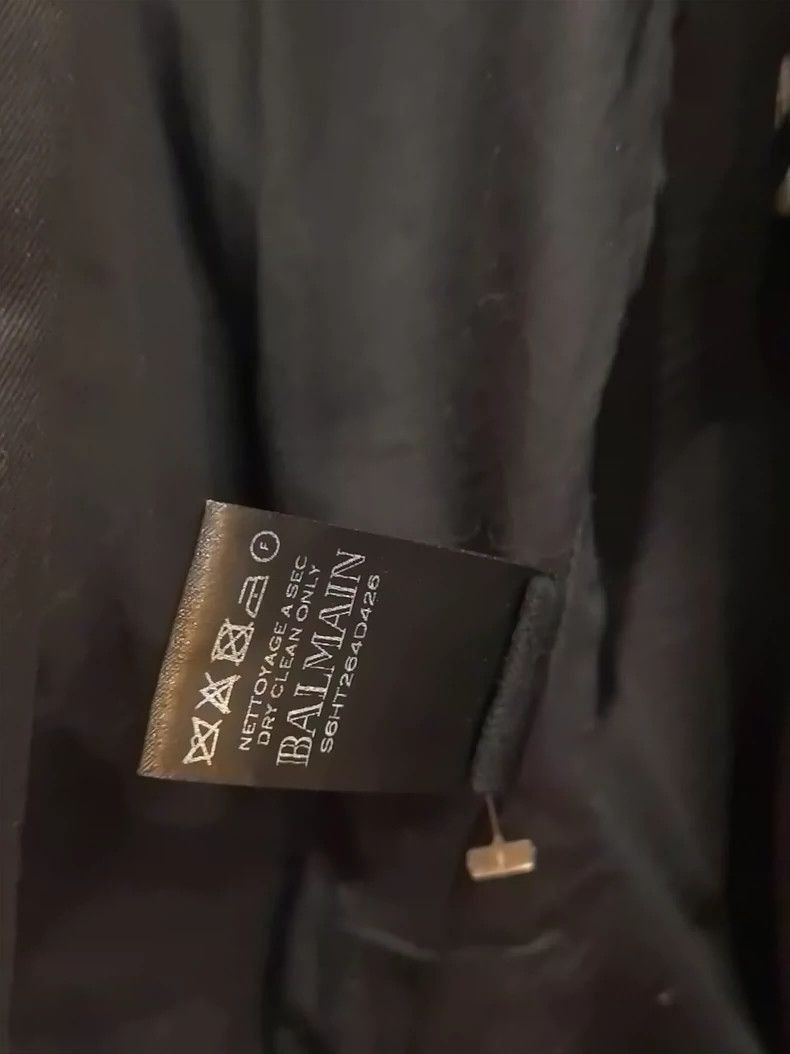 Balmain Balmain Motorcycle Jacket with Zipper Detail-2507
