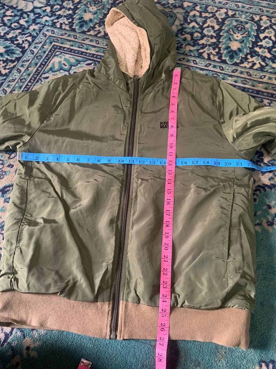 Designer Krif Mayer Reversible Bomber Jacket Hiking Sweater Medium Size US M / EU 48-50 / 2 - 7 Thumbnail