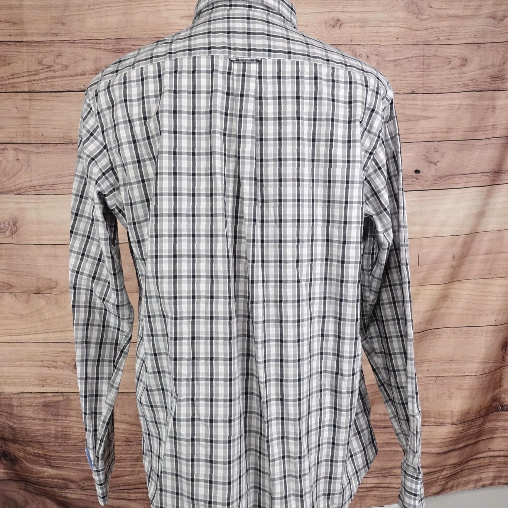 Izod IZOD Shirt Mens Large Gray Plaid Long Sleeve Button Down Stretch Casual Size US L / EU 52-54 / 3 - 4 Thumbnail