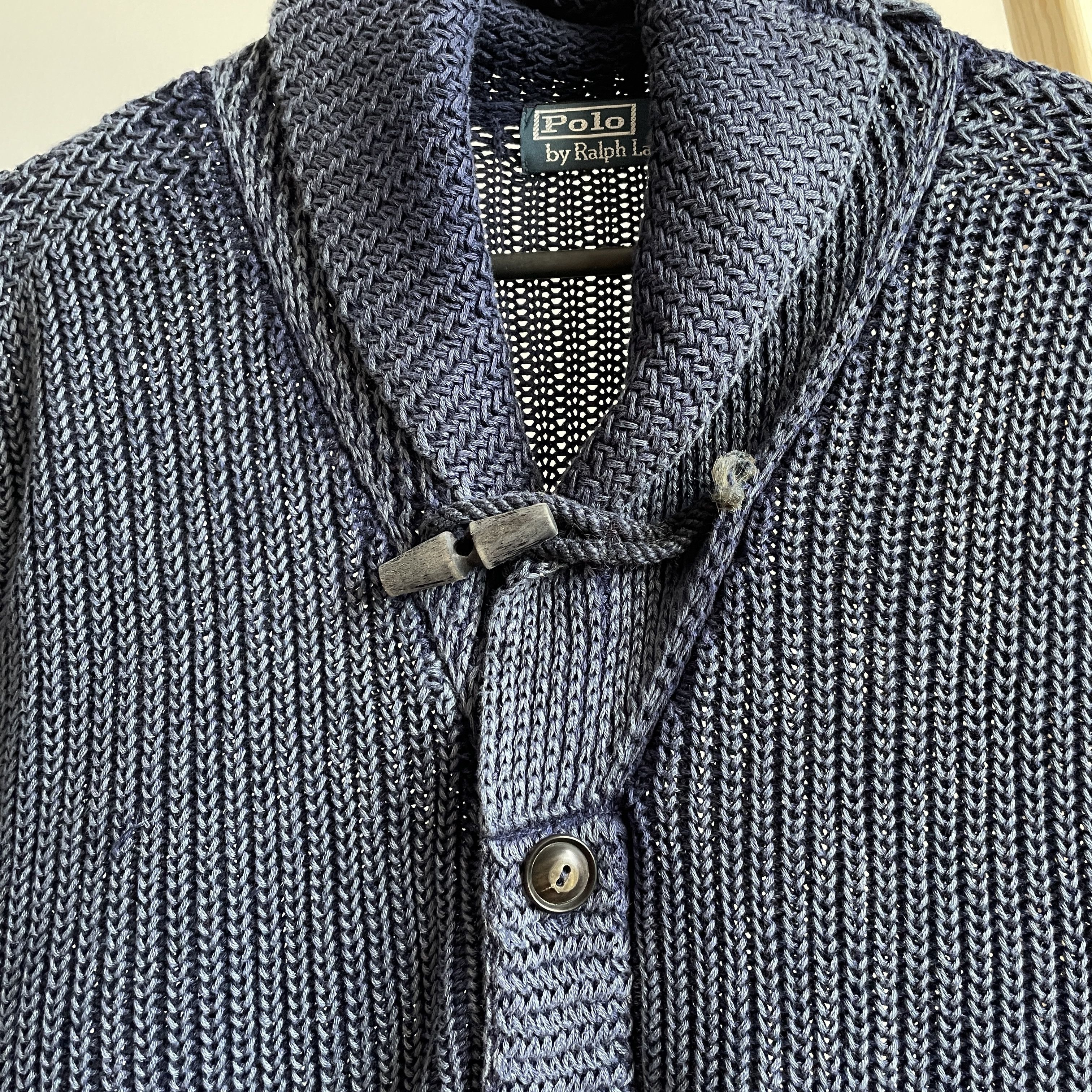 Polo Ralph Lauren Polo Ralph Lauren Vintage Shawl Collar Washed Cardigan Size US M / EU 48-50 / 2 - 6 Thumbnail