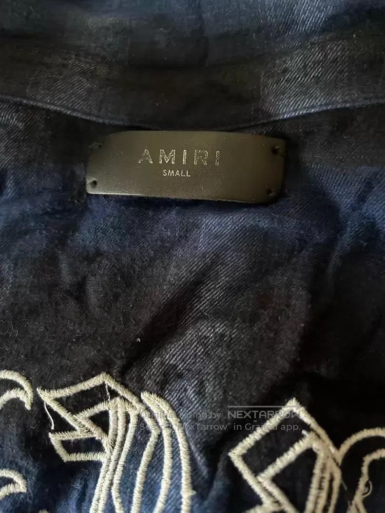 Amiri Amiri Blue Sanskrit shirt Size US S / EU 44-46 / 1 - 2 Thumbnail