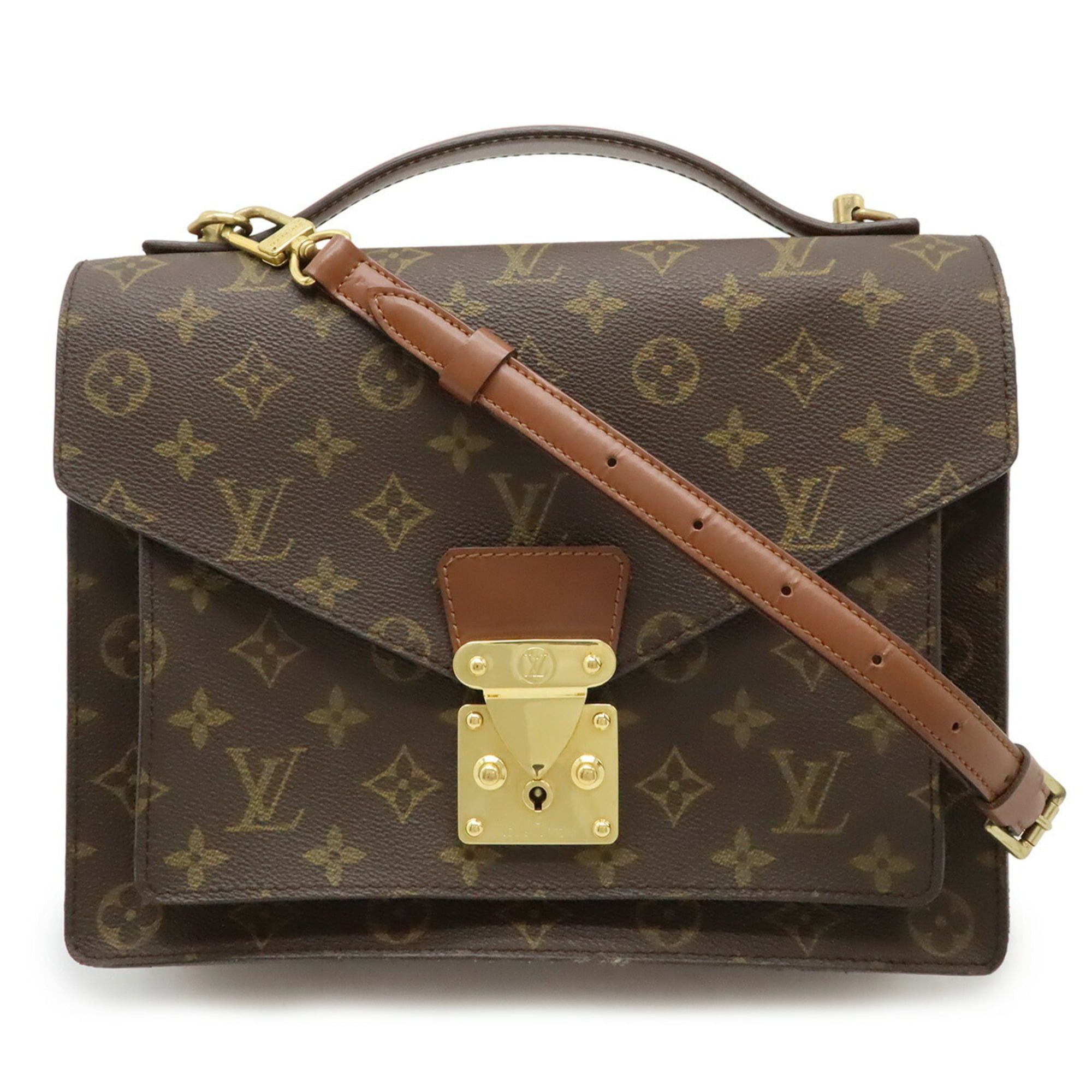 LOUIS VUITTON Monogram Monceau 28 Second Bag Handbag Shoulder Bag M51185