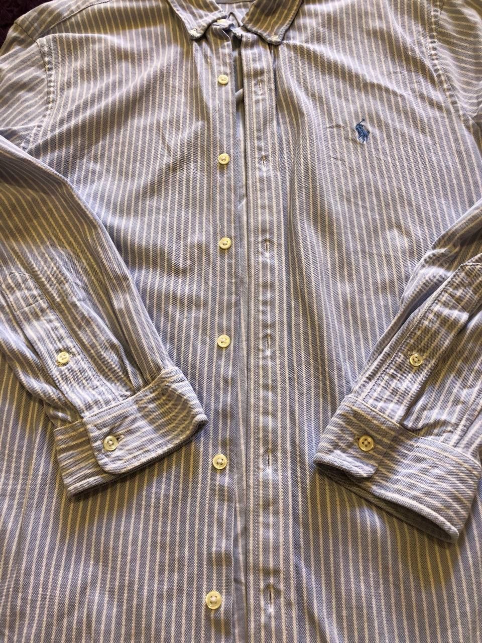 Ralph Lauren Ralph Lauren Knit Oxford Striped Button Up Shirt Size XL Size US XL / EU 56 / 4 - 12 Thumbnail