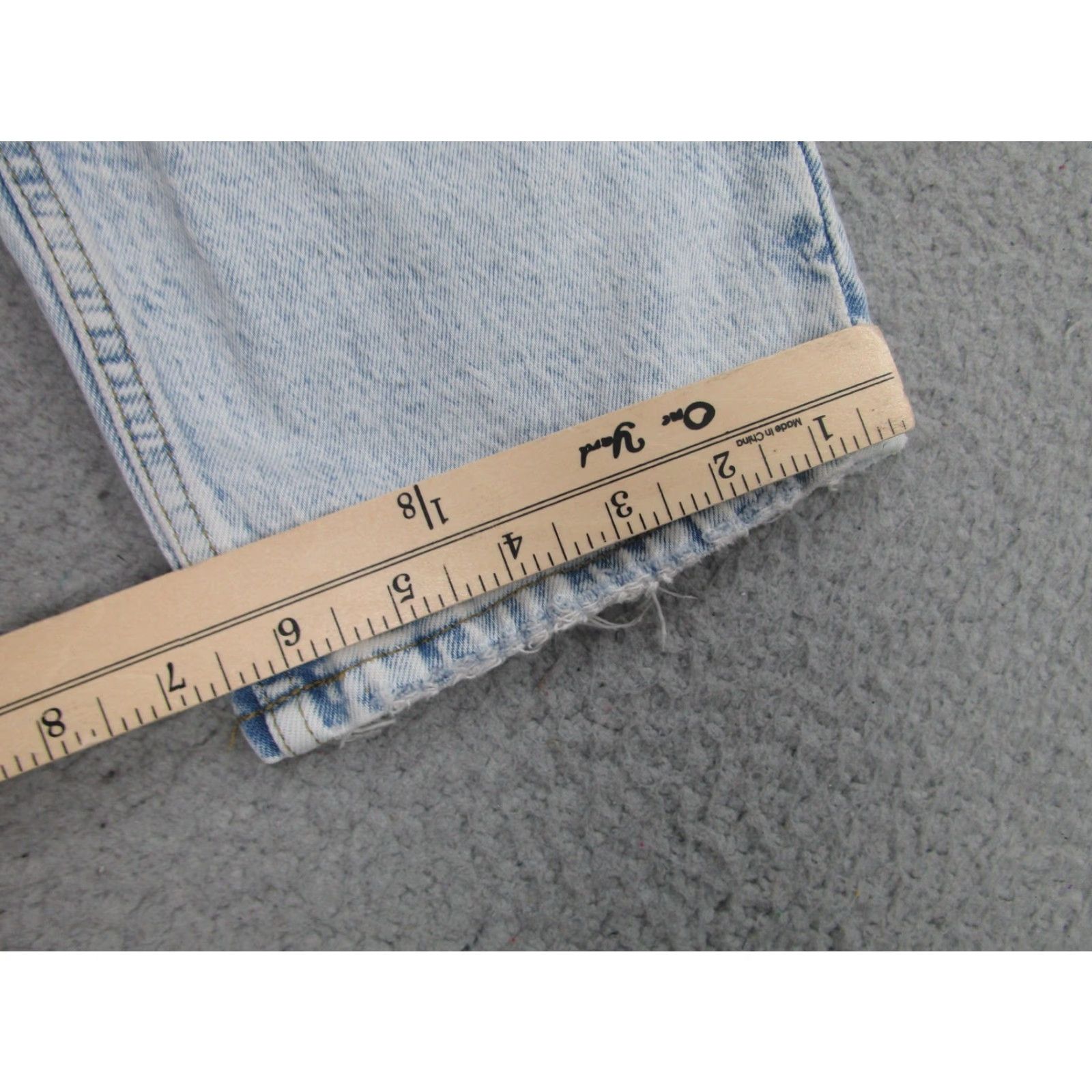Abercrombie & Fitch Abercrombie & Fitch The Dad Jeans Womens 4L High Rise Blue Distressed Straight Size 27" / US 4 / IT 40 - 6 Thumbnail