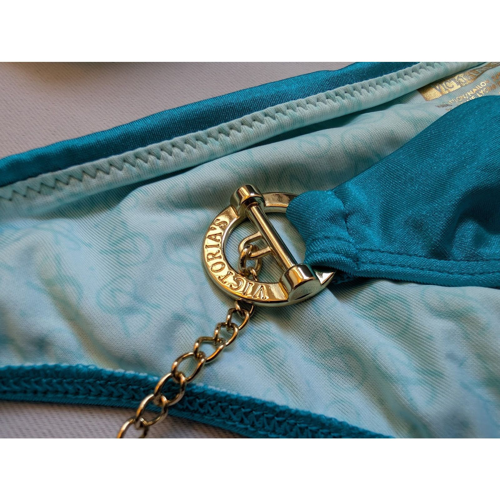 Victoria's Secret NWT Victoria’s Secret Bikini Set XS/S Teal Gold Charm Detail Size S / US 4 / IT 40 - 8 Thumbnail
