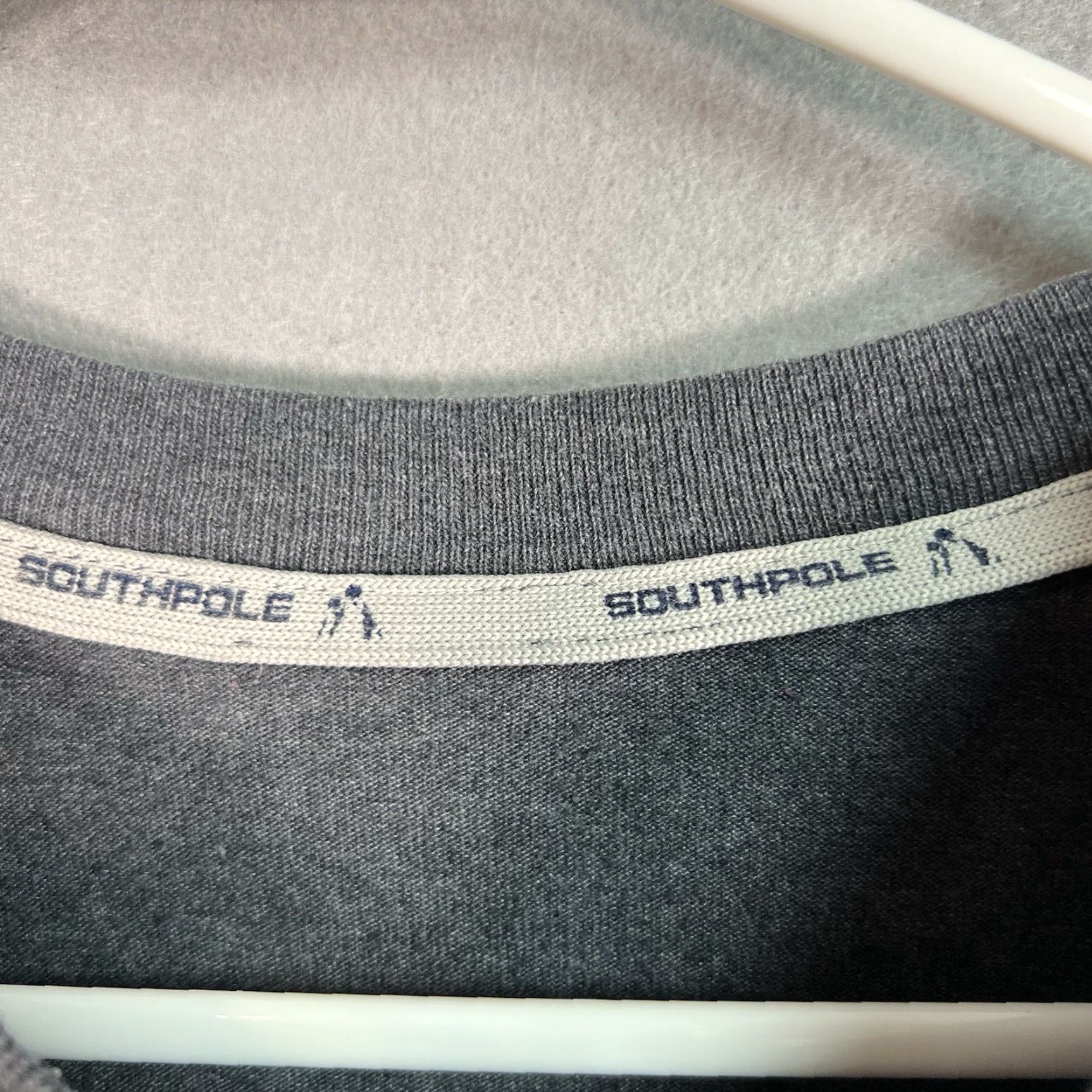 Southpole VINTAGE Southpole Denim Riveted Shirt Adult 2XL Gray Mens T Shirt 2000s Graphic Cotton Sportswear/Beach Size US XXL / EU 58 / 5 - 5 Thumbnail