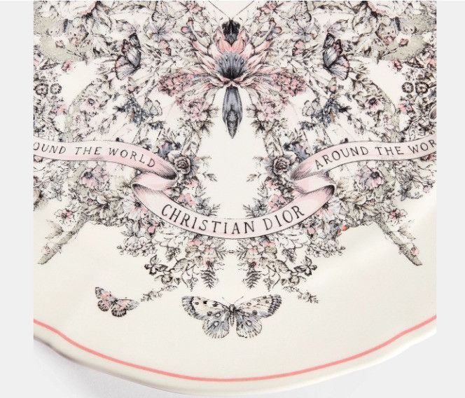 Dior o1w1db10425 HYJ01CRU Size: OS / Dessert Plate in Multicolor Size ONE SIZE - 3 Thumbnail