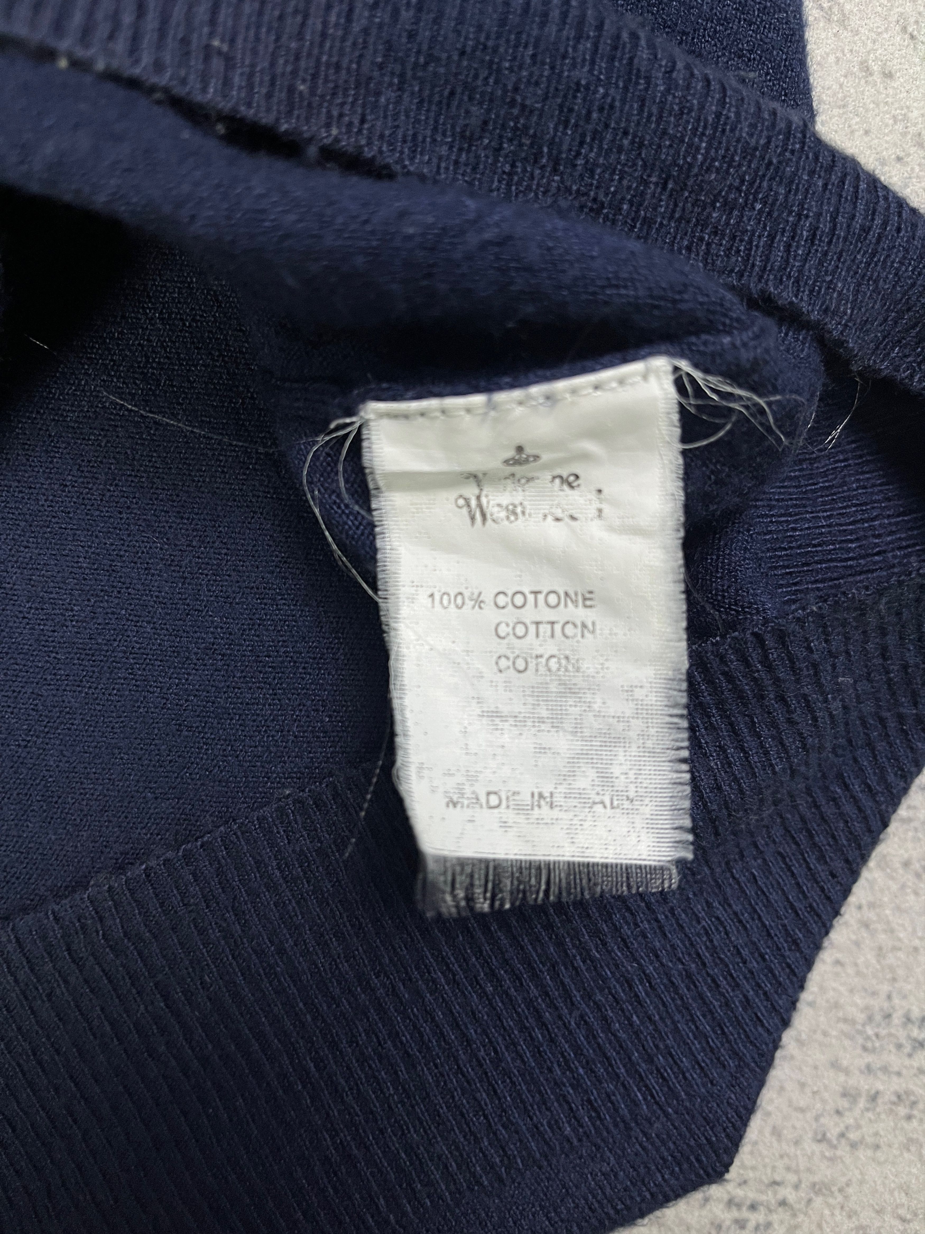 Vivienne Westwood Vivienne Westwood Man Made in Italy Navy Blue Cardigan Size US M / EU 48-50 / 2 - 9 Thumbnail