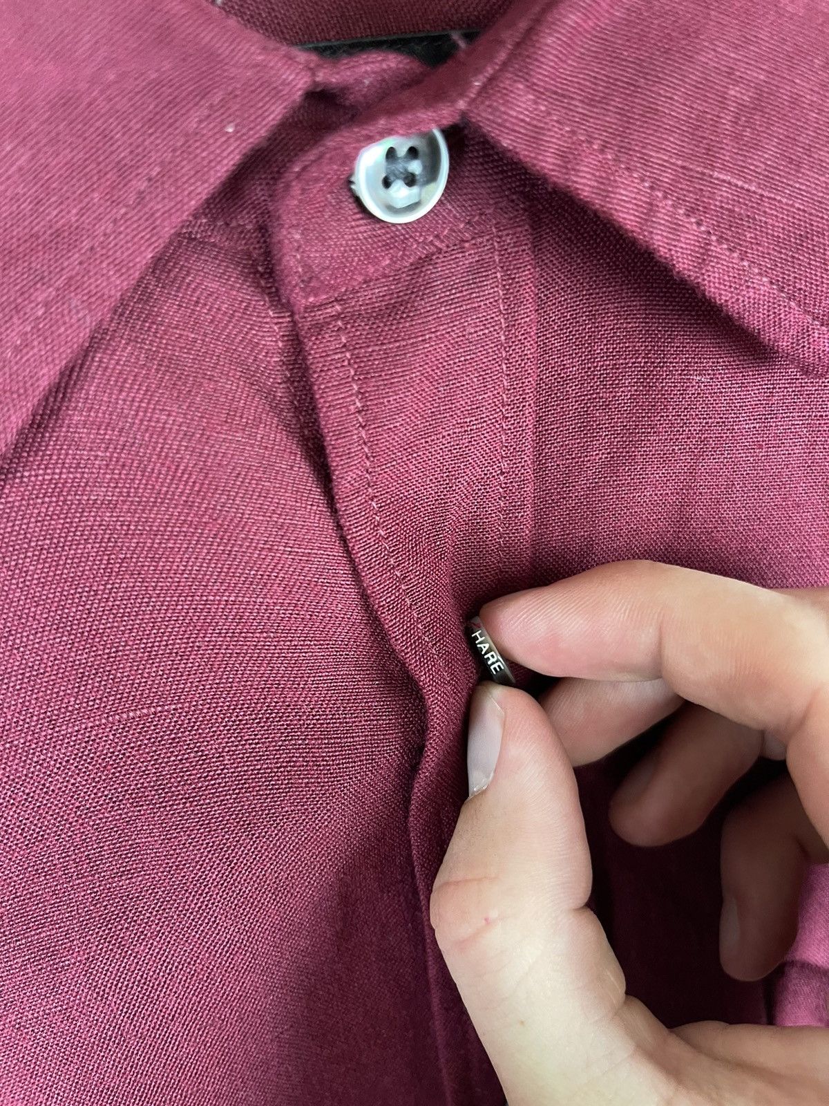 HARE × Vintage HARE French Linen Shirt Japan Relaxed Fit Minimalist Size US M / EU 48-50 / 2 - 5 Thumbnail