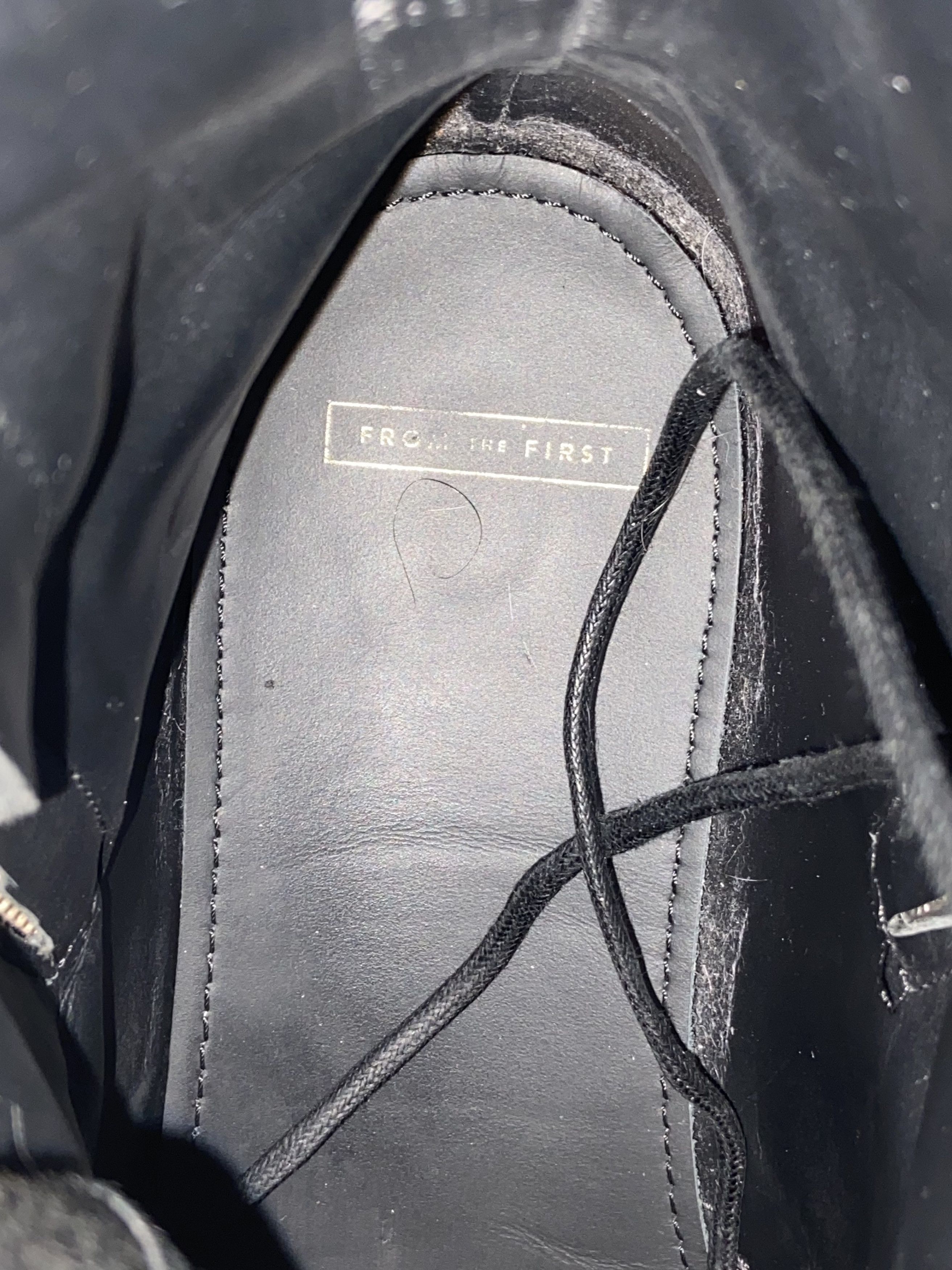 From The First SERGIO ZIP COMBAT BOOT - BLACK LEATHER Size US 12 / EU 45 - 5 Thumbnail