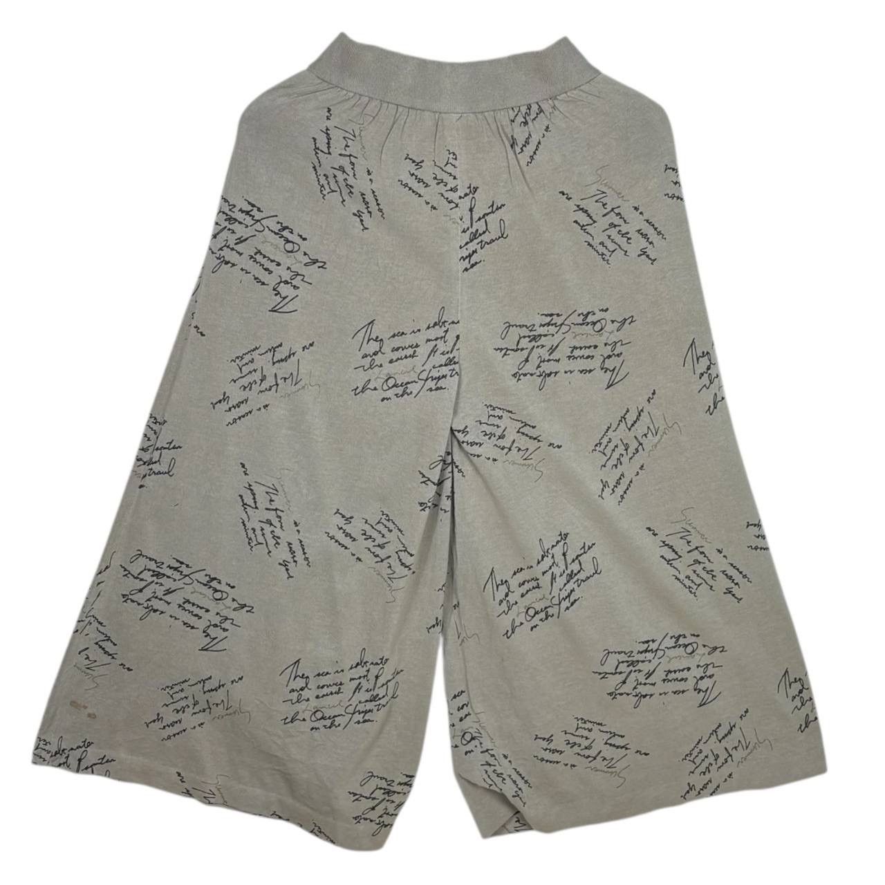 Lancel VTG Lancel Paris Script Print Wide Leg Pants Culottes Size US 28 / EU 44 - 2 Thumbnail