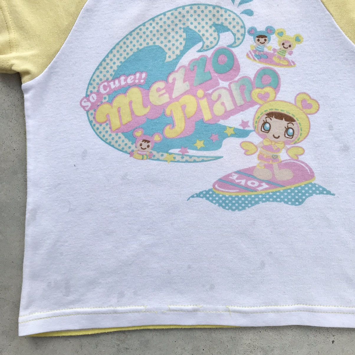 Angel Blue 2000's Mezzo Piano Super Lovers Baby Tee / Crop Top T-Shirt Size ONE SIZE - 6 Thumbnail