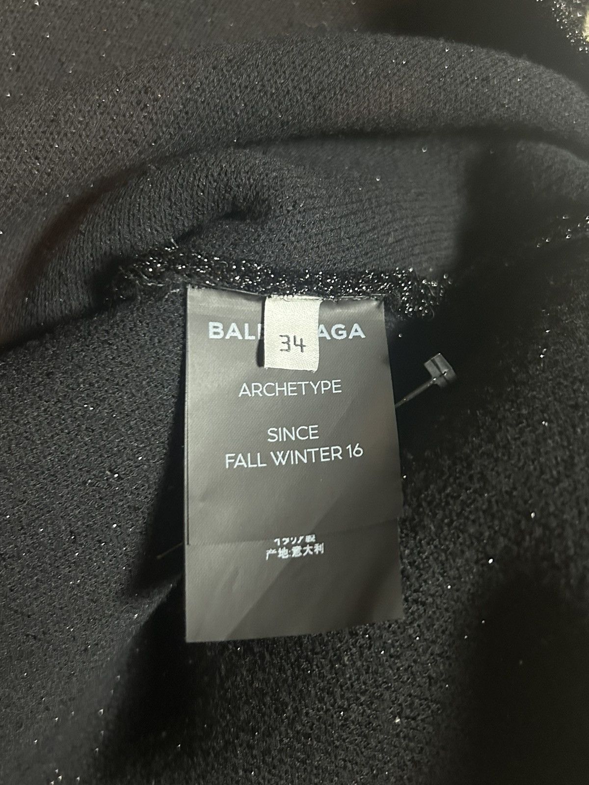 Balenciaga FW16 Lurex Glitter Cut off Knit Size US S / EU 44-46 / 1 - 5 Thumbnail