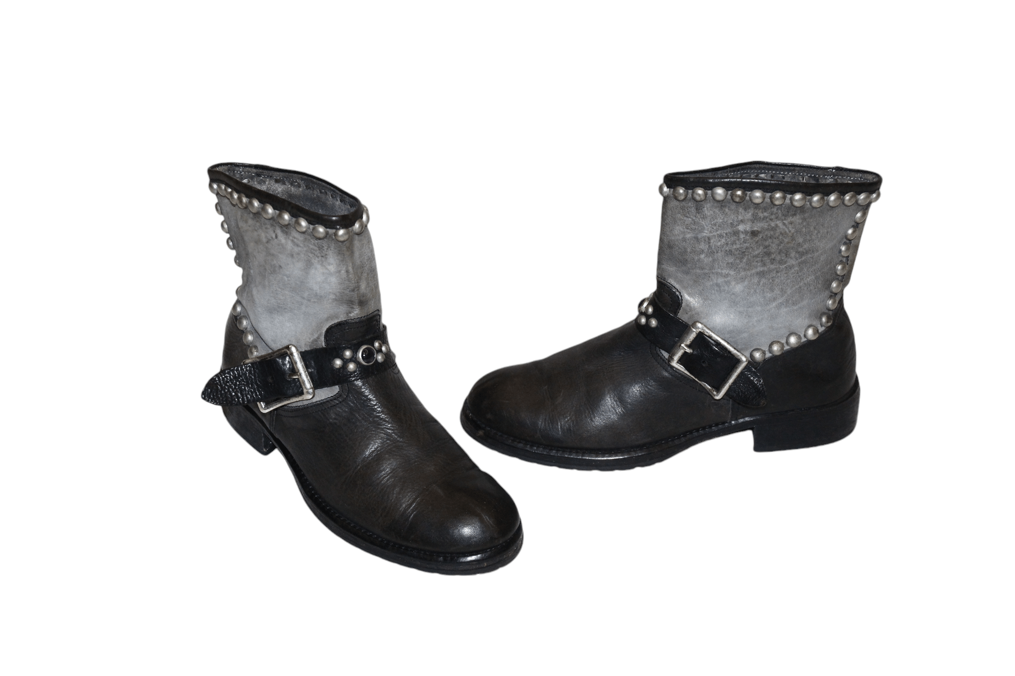Hollywood Trading Company HTC Los Angeles Biker Studded Belts Leather Ankle Boots Size US 7 / IT 37 - 1 Preview
