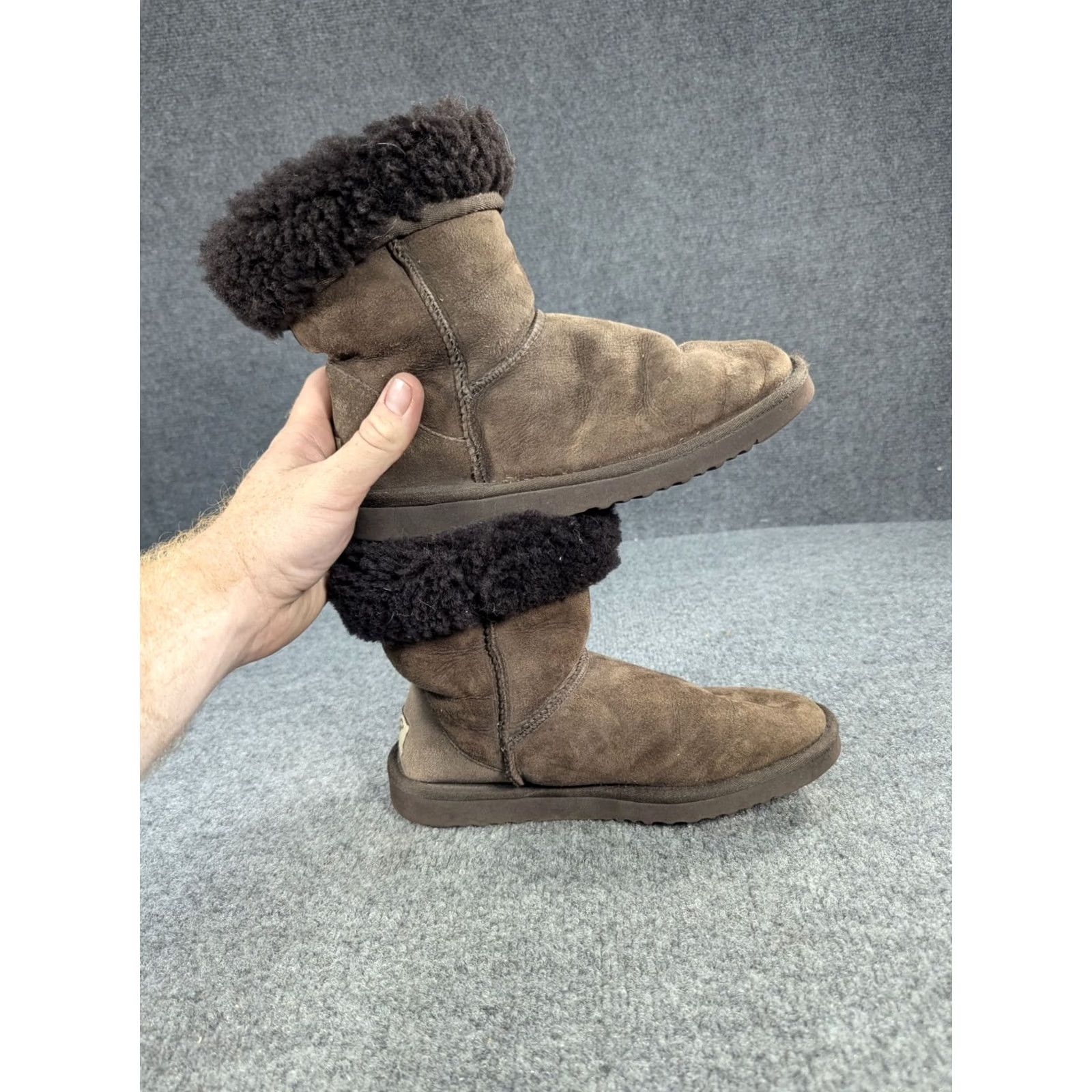 Ugg UGG Boots Womens Brown Australia Women Leather Sheepskin Lined Classic Short Size Size 28" / US 6 / IT 42 - 3 Thumbnail