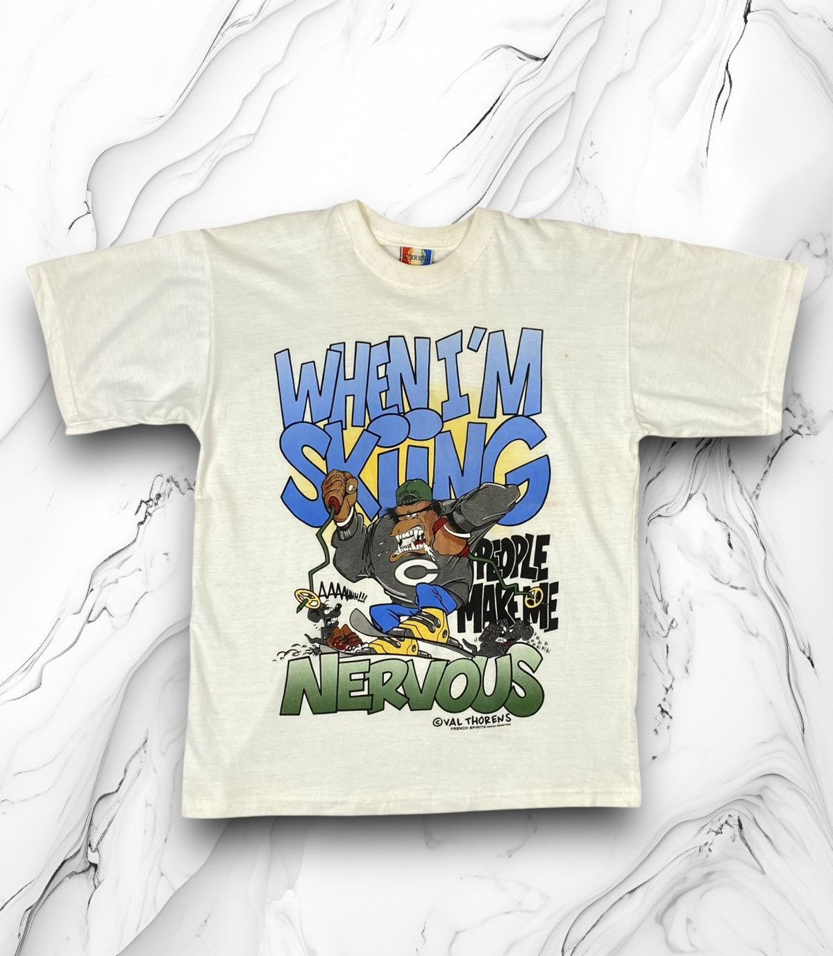 Vintage Vintage Nervous Craze Monkey and Mouse NFL Humor Tee y2k Size US M / EU 48-50 / 2 - 1 Thumbnail