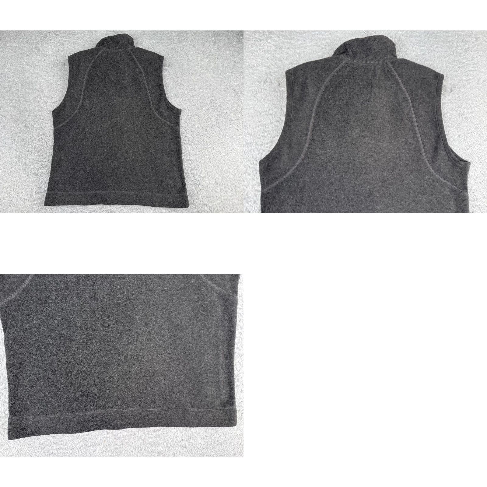 Vintage Columbia Vest Women Medium Gray Fleece 100% Polyester Full Zip Walking Golf Womens Size M / US 6-8 / IT 42-44 - 9 Thumbnail