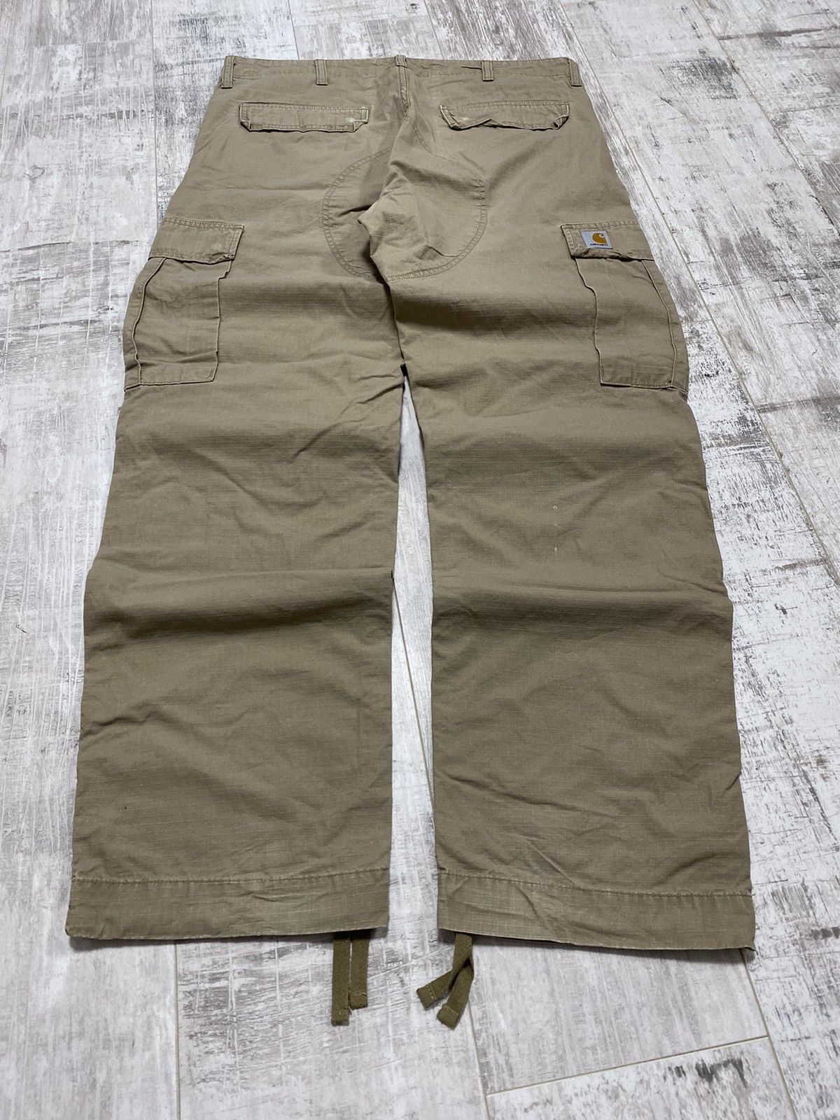 Carhartt × Vintage 👀VINTAGE CARHARTT WIP REGULAR CARGO PANTS BEIGE Size US 34 / EU 50 - 1 Thumbnail