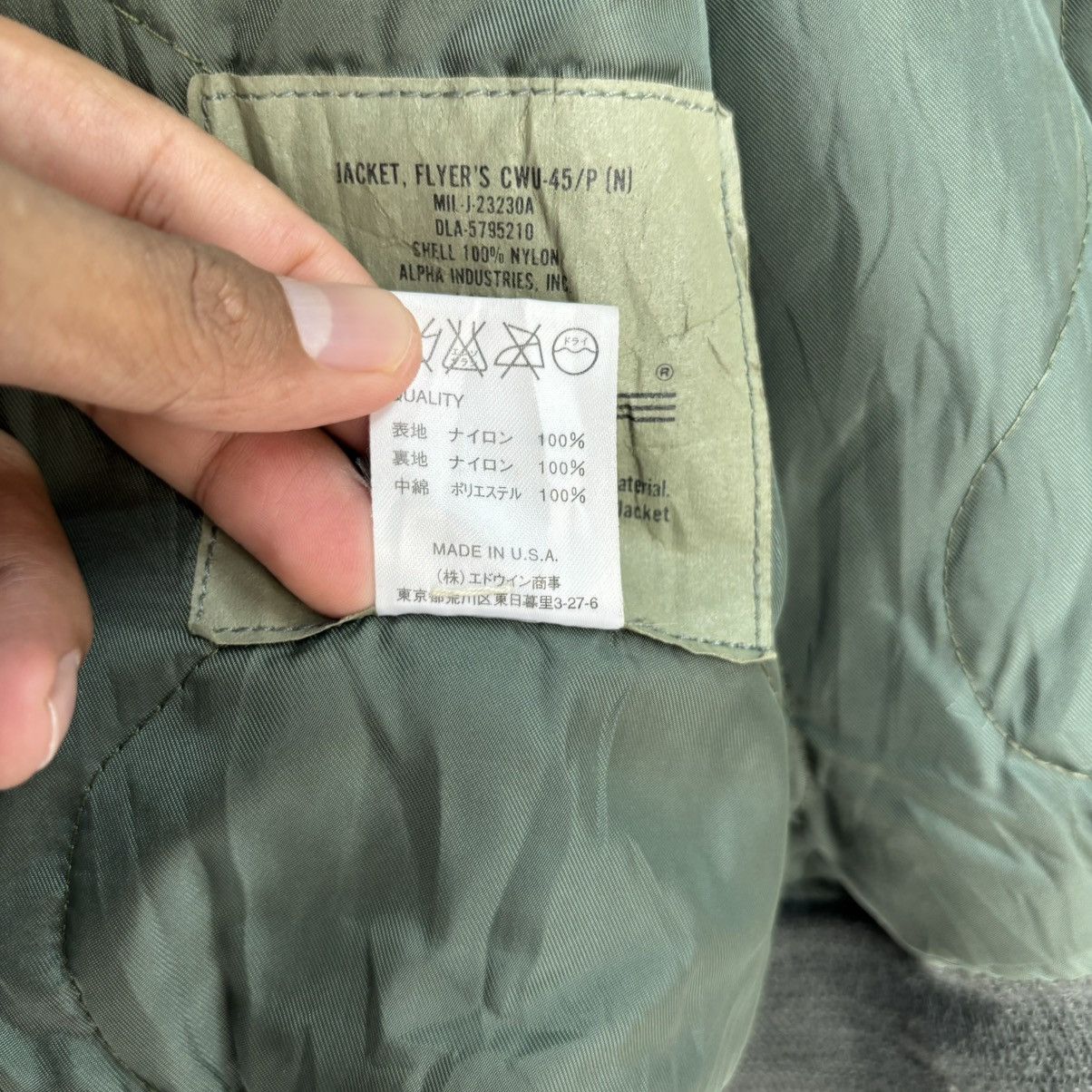 Alpha Industries × Vintage VINTAGE ALPHA INDUSTRIES BOMBER JACKET MADE IN USA Size US L / EU 52-54 / 3 - 16 Thumbnail