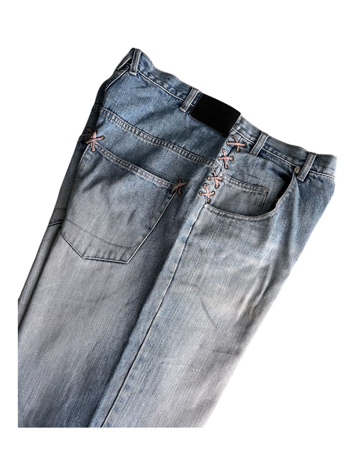 JNCO Y2K JNCO Style Sean John Yezzy Pocket Lace Super Baggy Jeans Size US 34 / EU 50 - 5 Thumbnail