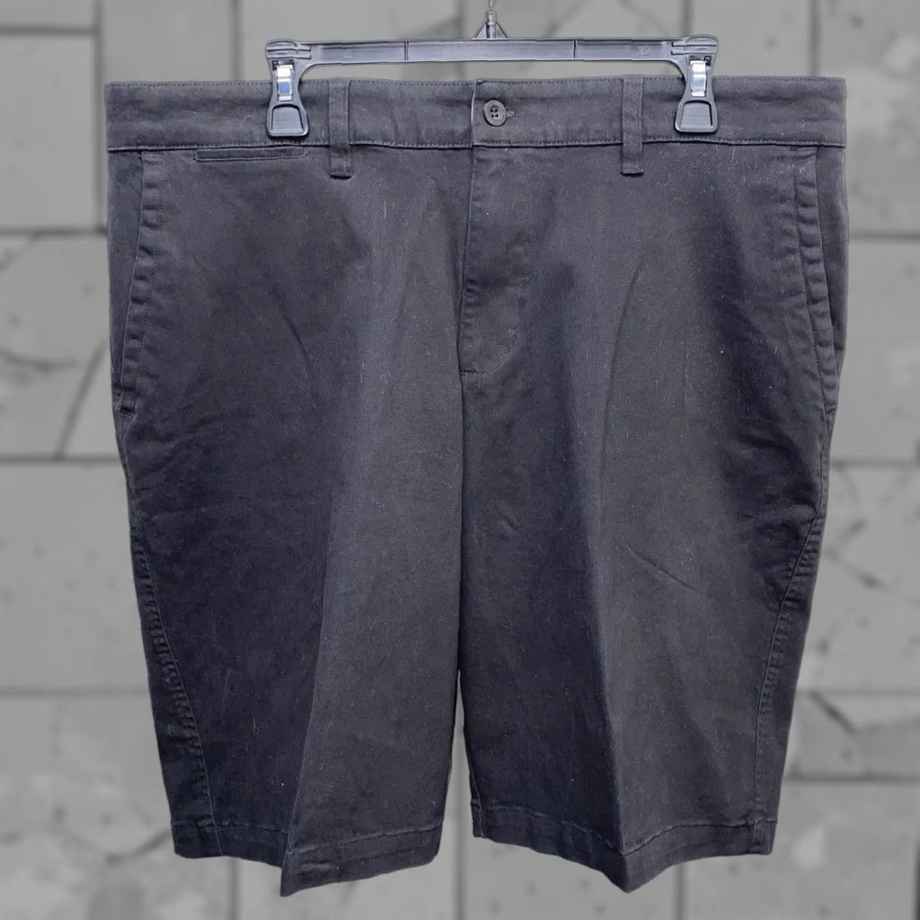 Nat Nast Nat Nast Mens Black Cotton Zip Fly Shorts Size 38 Regular Casual Shorts Shirt? Size US 38 / EU 54 - 1 Thumbnail