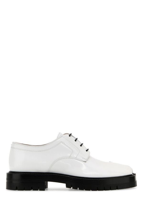 Maison Margiela o1w1db10425 Tabi Lace-up Shoes in White Size US 10 / EU 43 - 1 Thumbnail