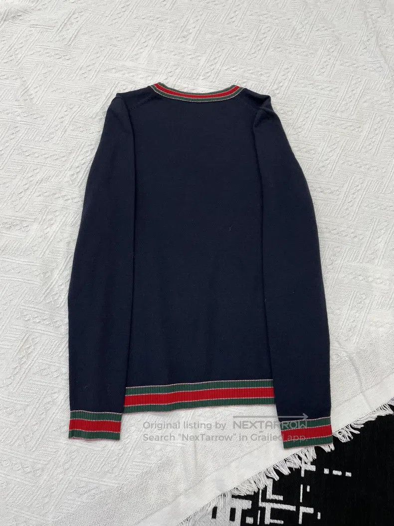 Gucci Gucci Dark blue woollen sweater Size US M / EU 48-50 / 2 - 2 Thumbnail