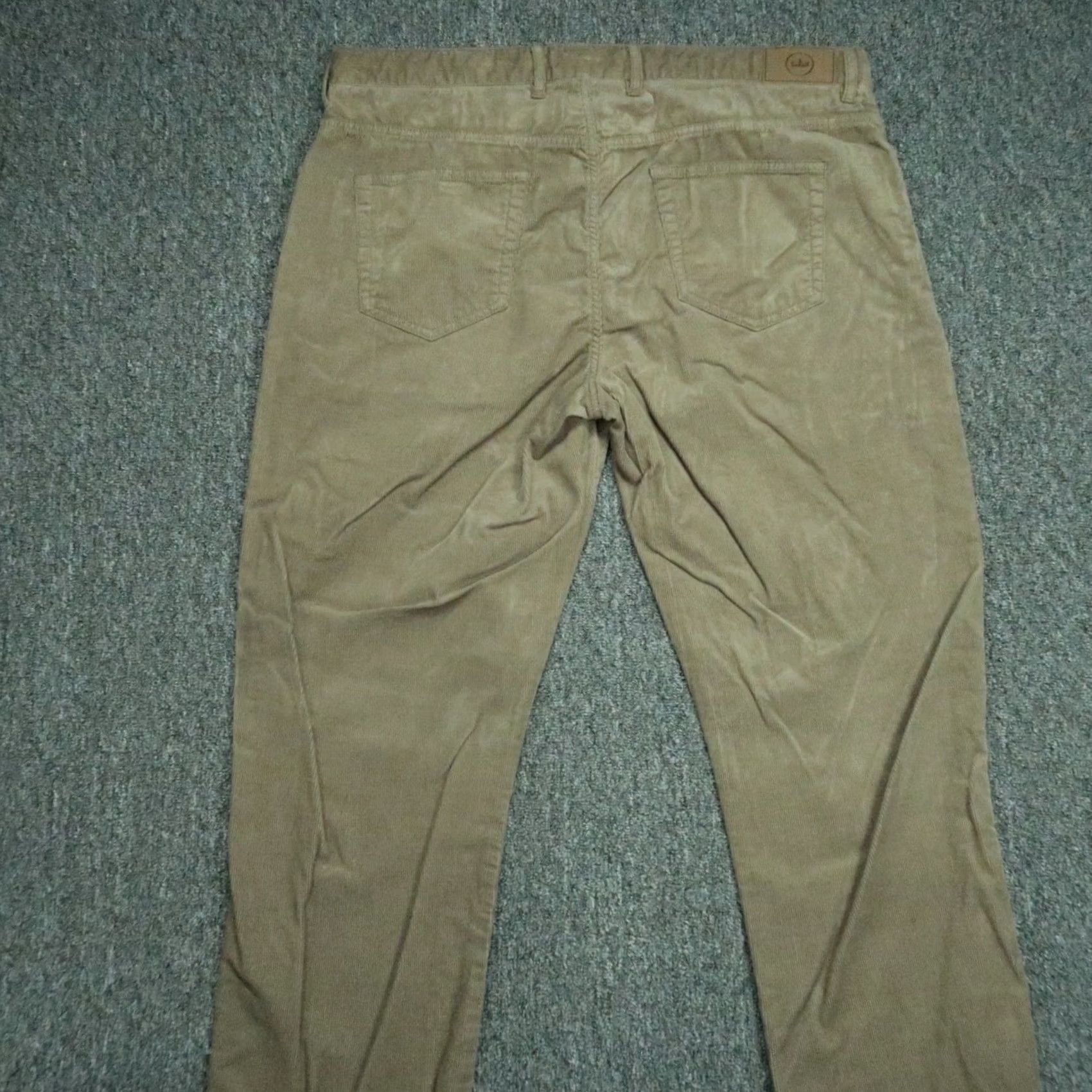 Peter Millar Peter Millar Pants Men 38x34 Green Superior Corduroy 5-Pocket Chino Straight Slim? (note: cannot assume) Size US 38 / EU 54 - 5 Thumbnail
