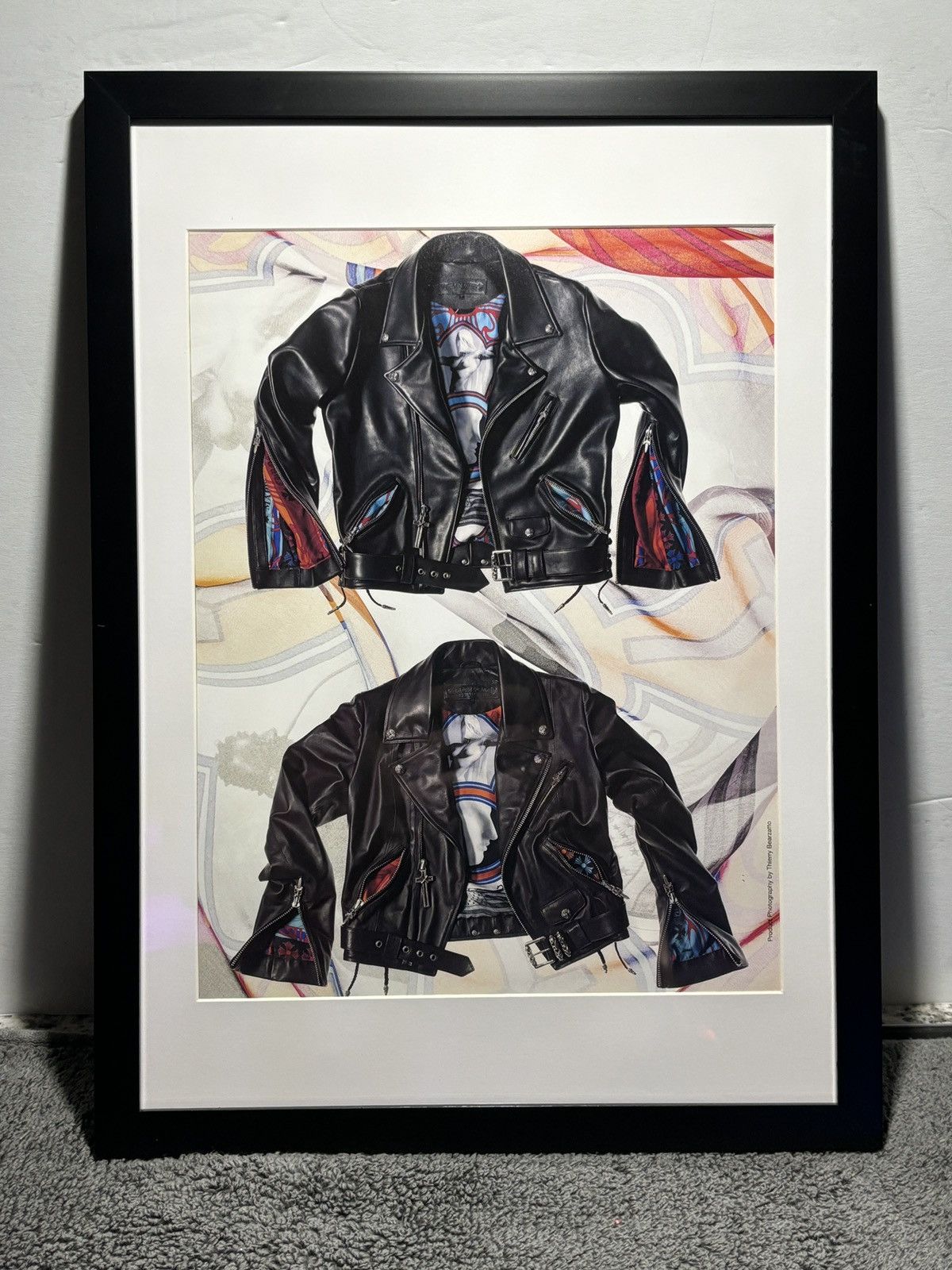 Chrome Hearts *Chrome Hearts* ‘Thierry Leather Jkt’ Framed Poster Size ONE SIZE - 1 Thumbnail