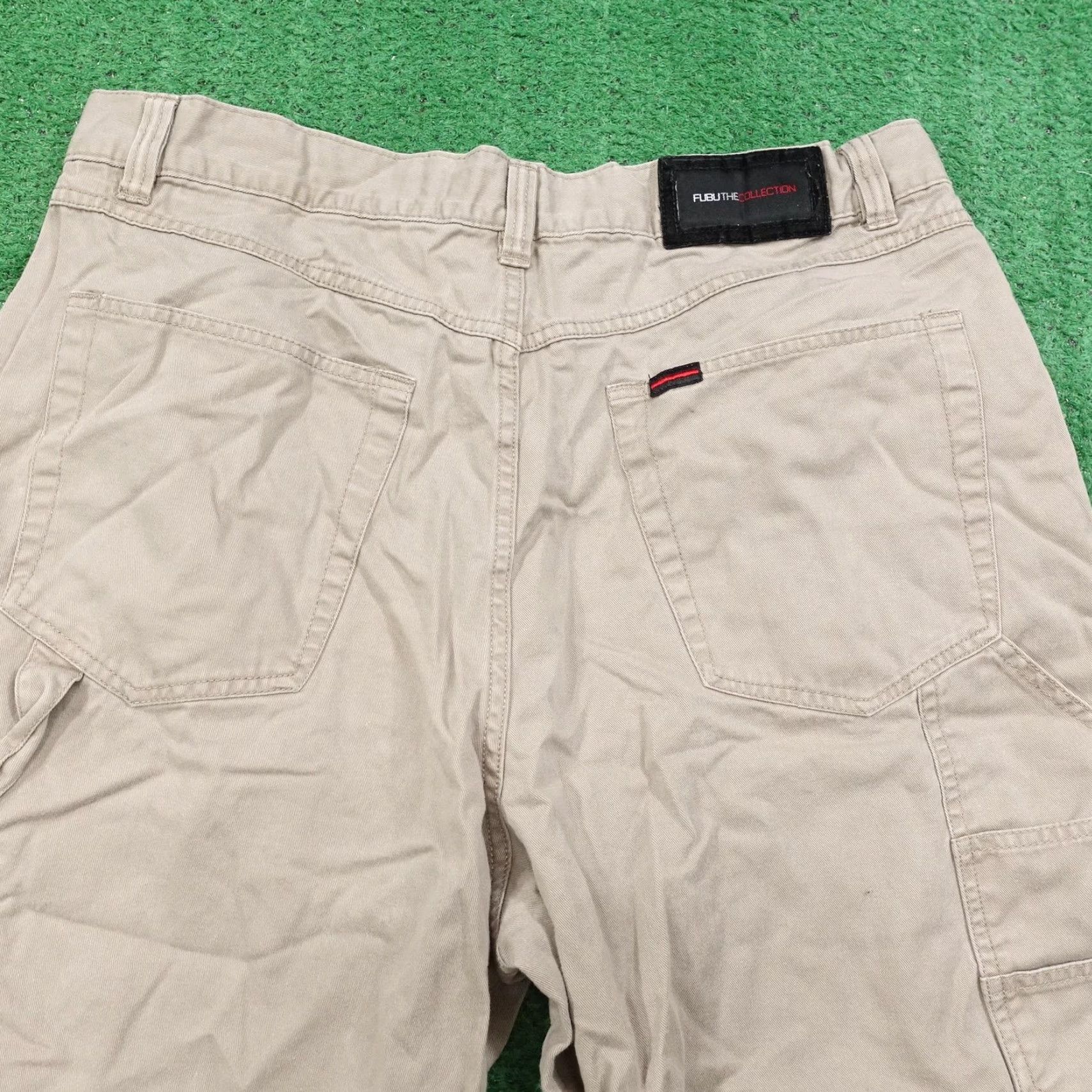 Fubu VINTAGE FUBU The Collection Cargo Shorts Mens W38 Khaki Cotton Utility Pockets Size US 38 / EU 54 - 7 Thumbnail