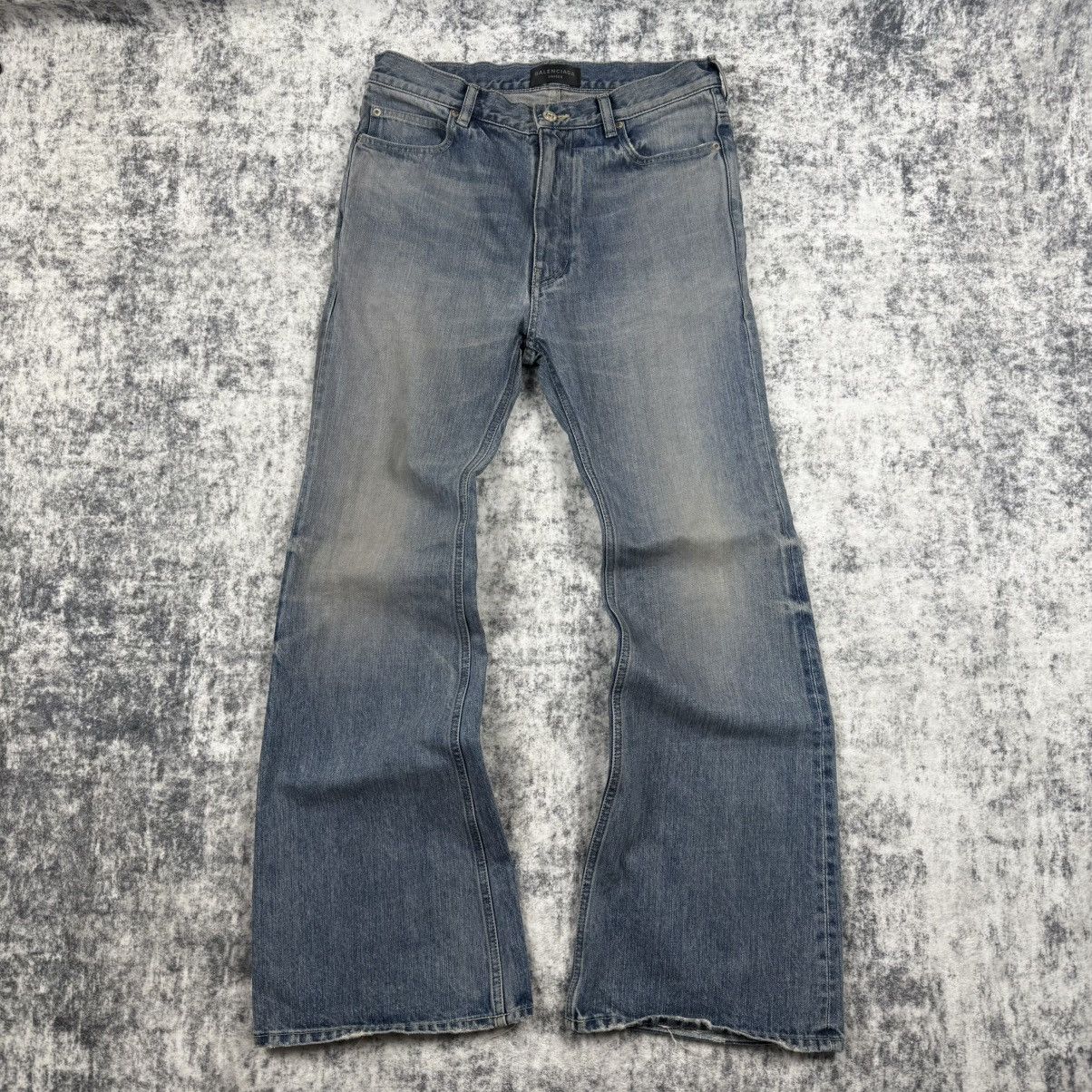 Balenciaga Balenciaga Low-Rise Flared Denim ‘Blue’ Jeans Size US 30 / EU 46 - 1 Thumbnail